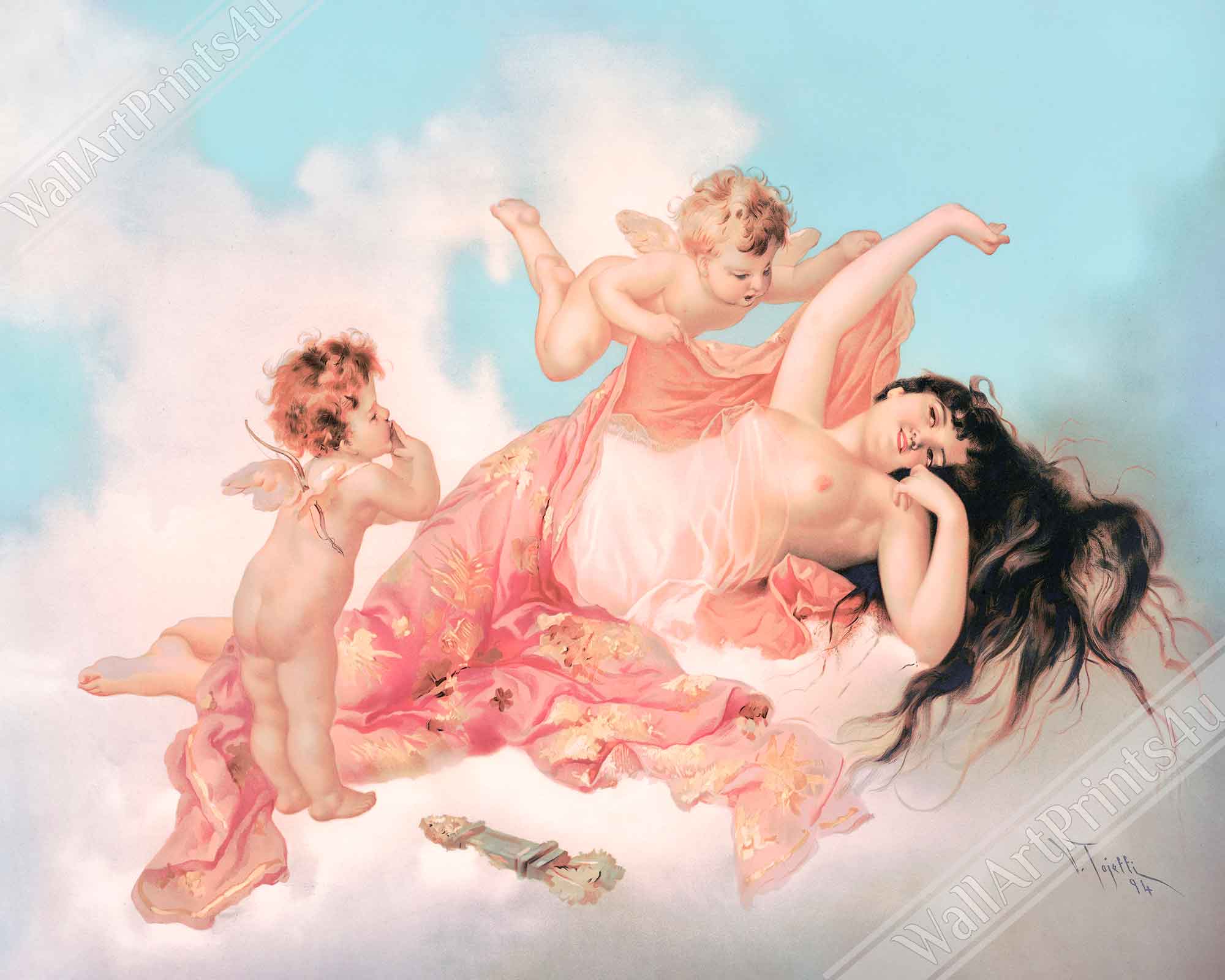 Vintage Love, Romance - WallArtPrints4U