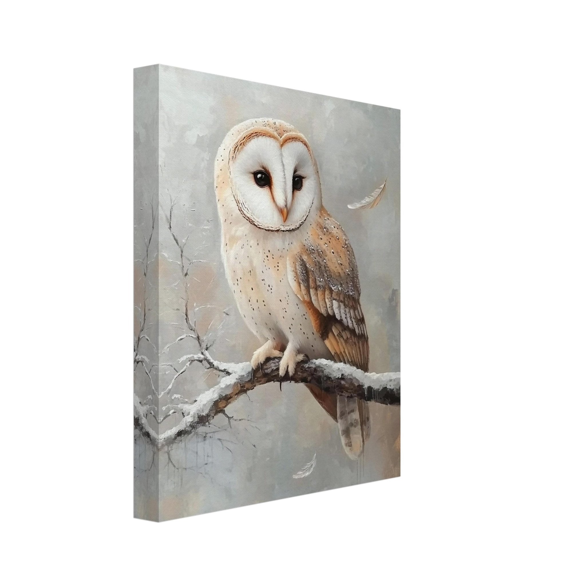 Barn Owl Canvas Wildlife Wall Art, Nature - Inspired Home Decor - WallArtPrints4U