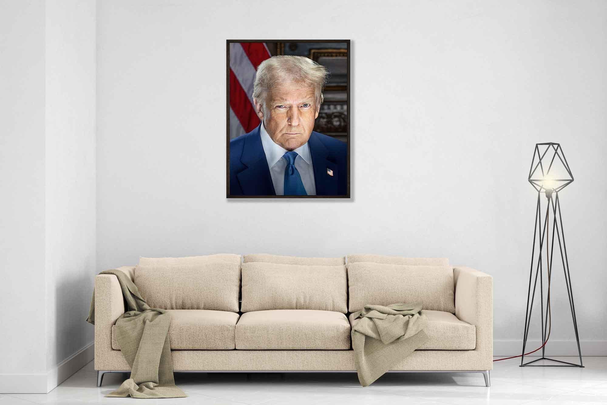 Donald Trump Poster Presidential Portrait 47th President Patriotic USA Wall Art Gift - WallArtPrints4U
