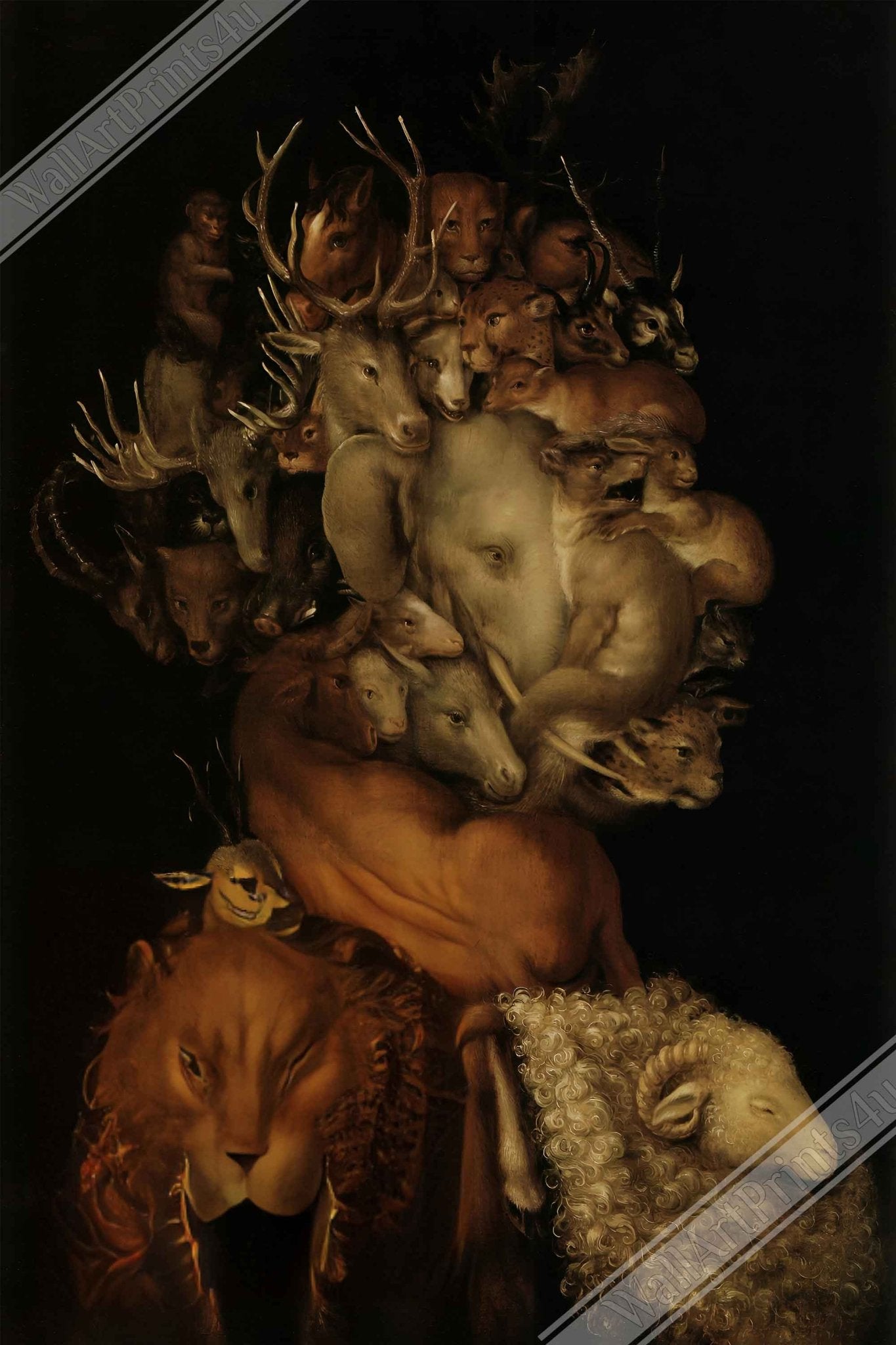 Element Earth Giuseppe Arcimboldo Canvas Print - WallArtPrints4U