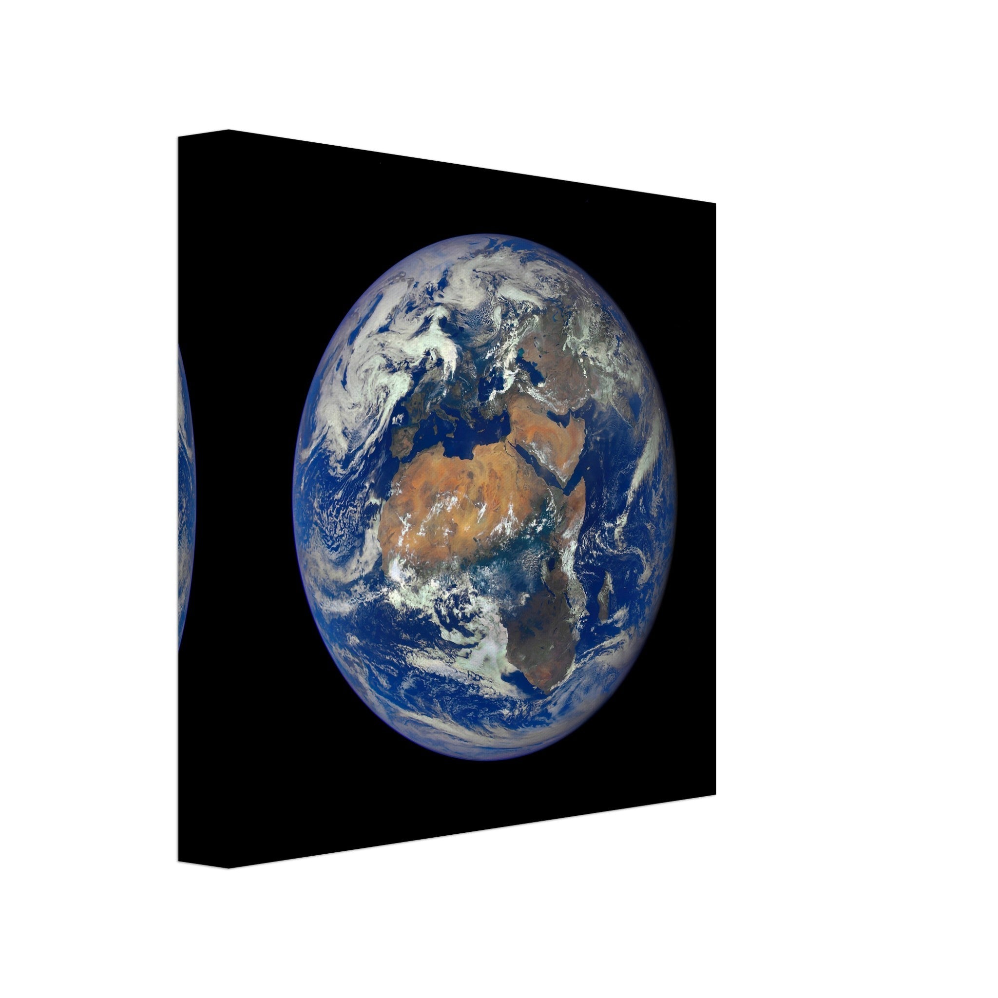 Planet Earth Canvas - Planet Earth Canvas Print Africa & Europe Deep Space Climate Observatory - WallArtPrints4U