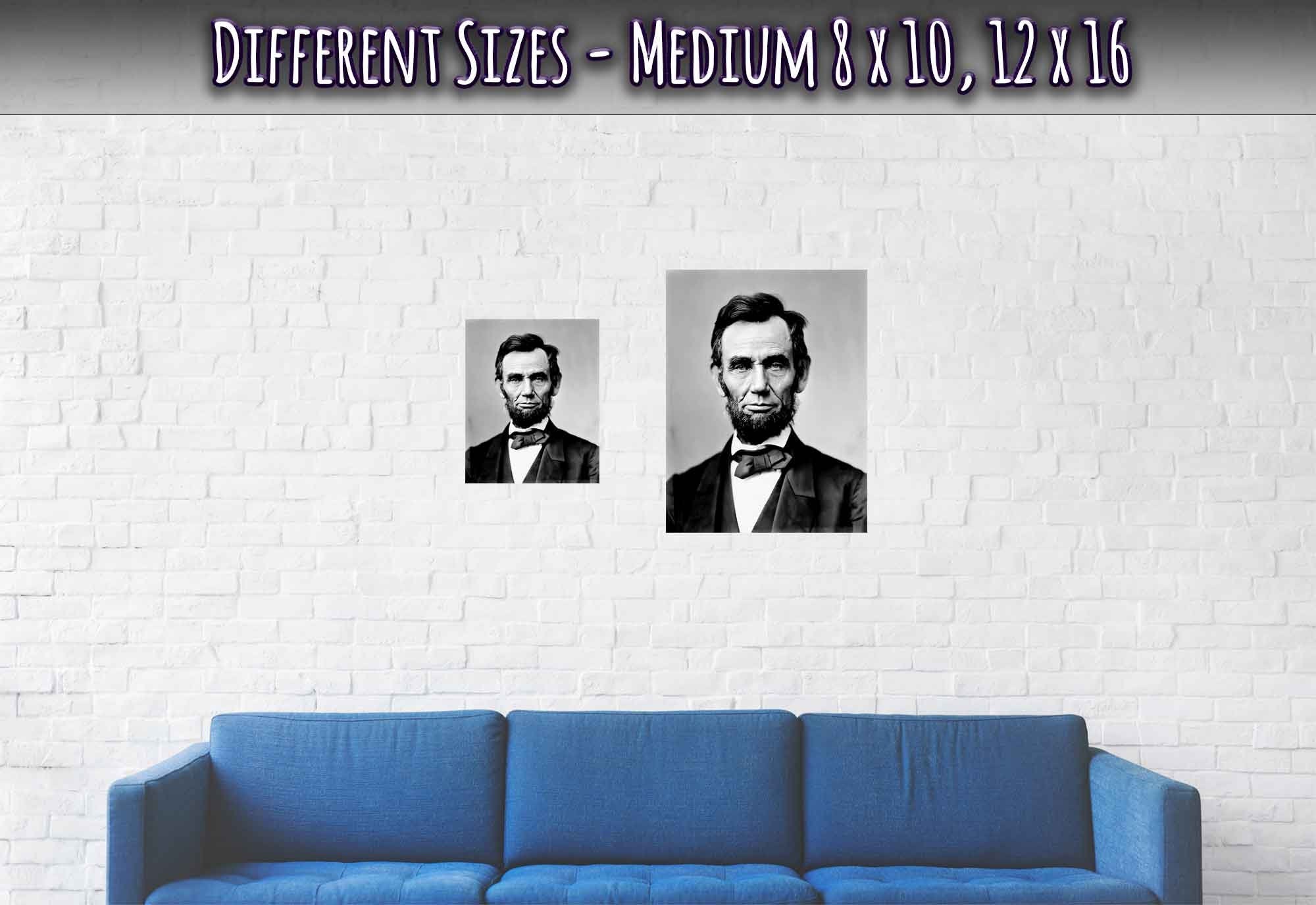 Abraham Lincoln Poster, 16th President Of Usa, Vintage Photo Portrait - Abraham Lincoln Print - WallArtPrints4U