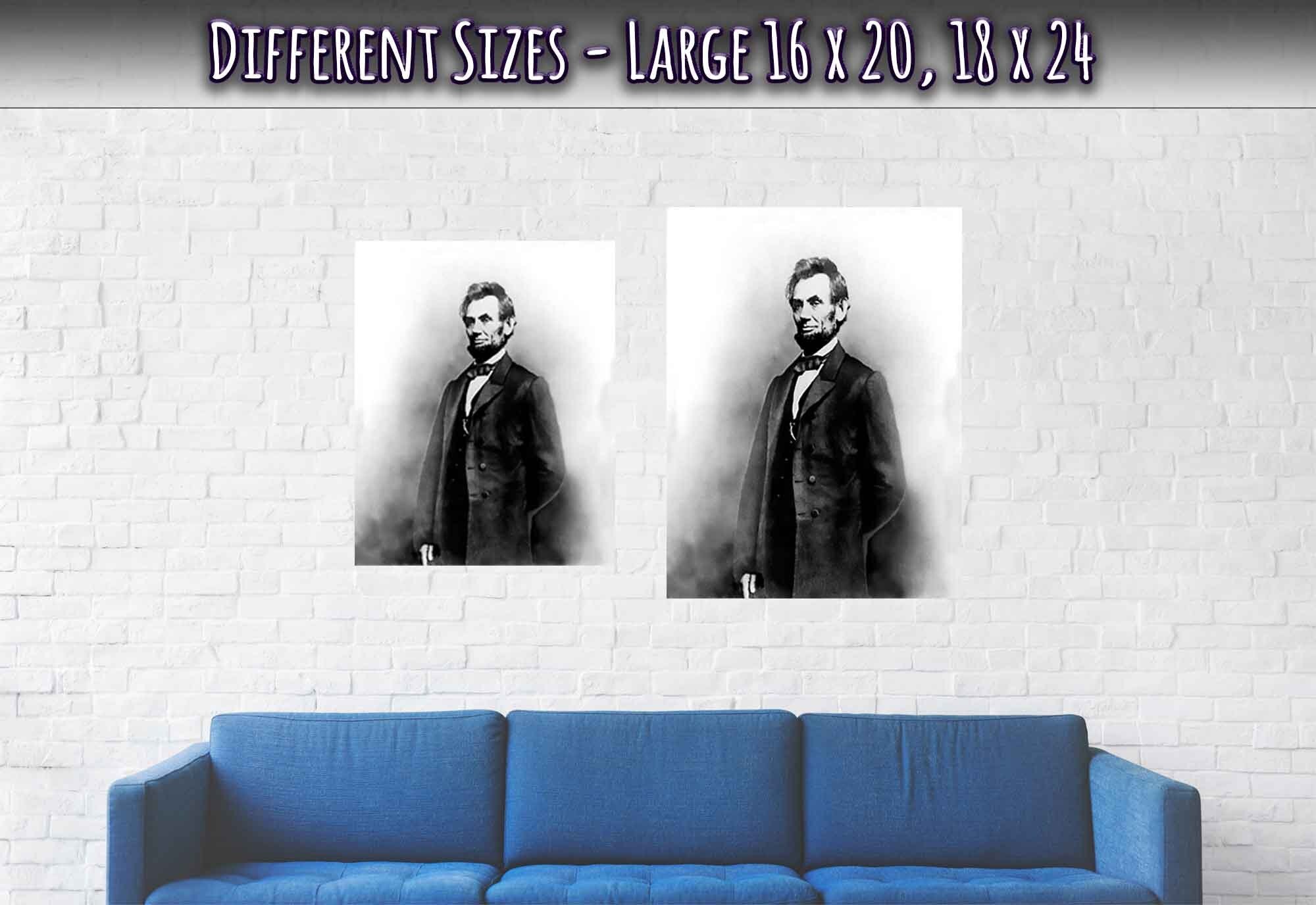 Abraham Lincoln Poster, Abolished Slavery, Vintage Photo - Abraham Lincoln Print - 16th President - WallArtPrints4U