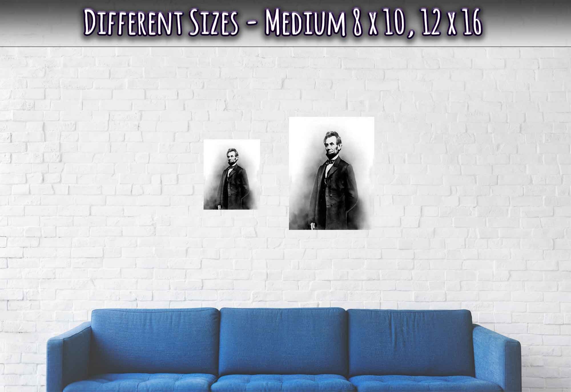 Abraham Lincoln Poster, Abolished Slavery, Vintage Photo - Abraham Lincoln Print - 16th President - WallArtPrints4U