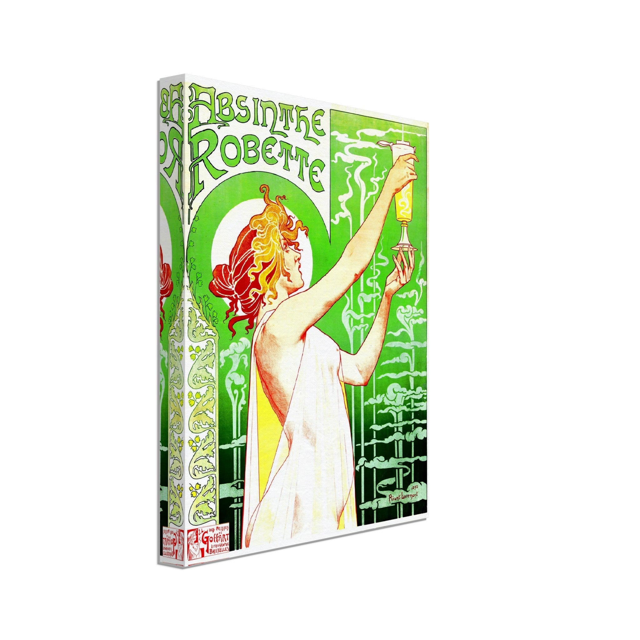 Absinthe Canvas - Absinthe Ban - Absinthe Robette Canvas Print 1896 - WallArtPrints4U