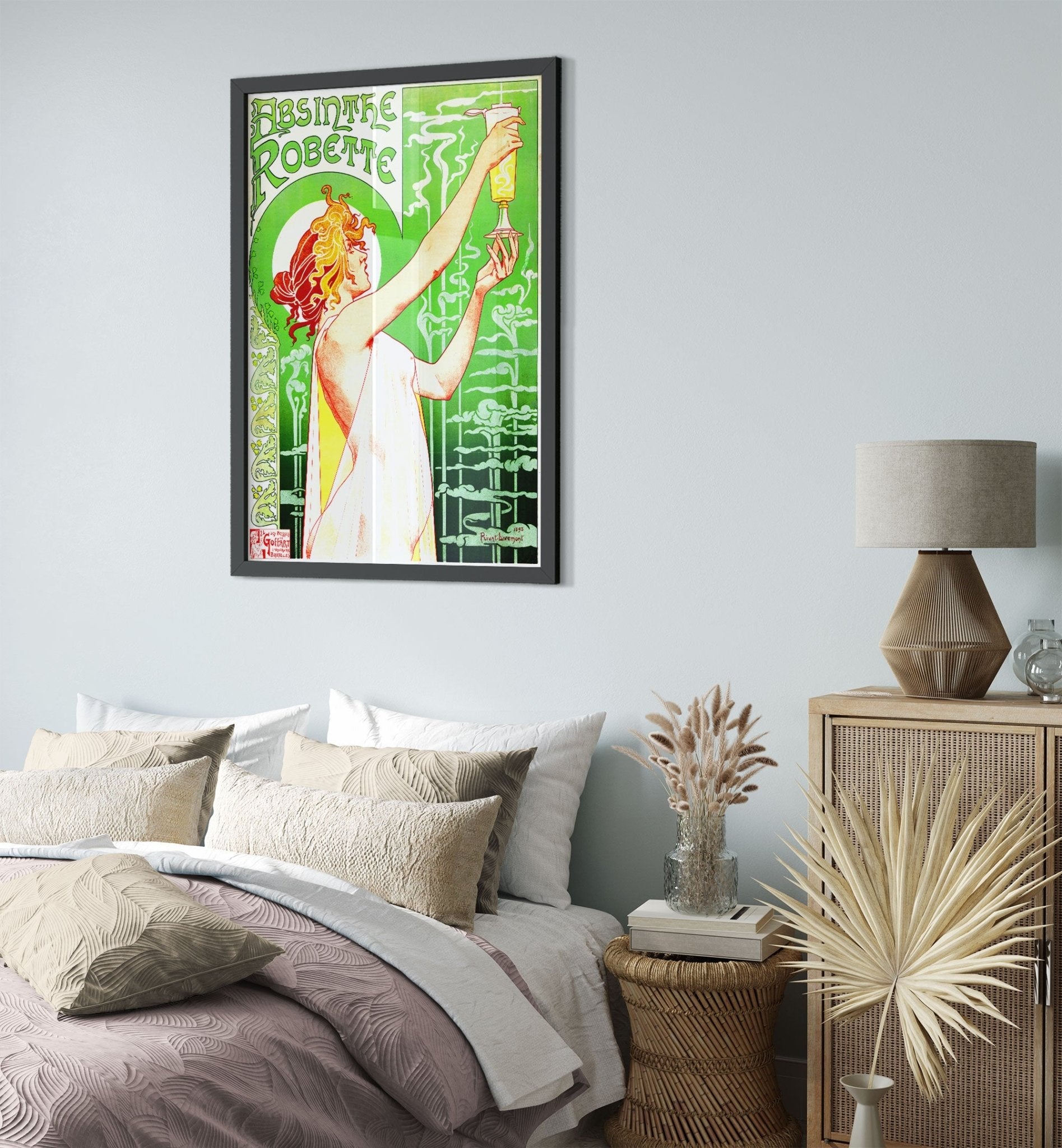 Absinthe Framed - Absinthe Ban - Absinthe Robette Framed Print 1896 UK, EU USA Domestic Shipping - WallArtPrints4U