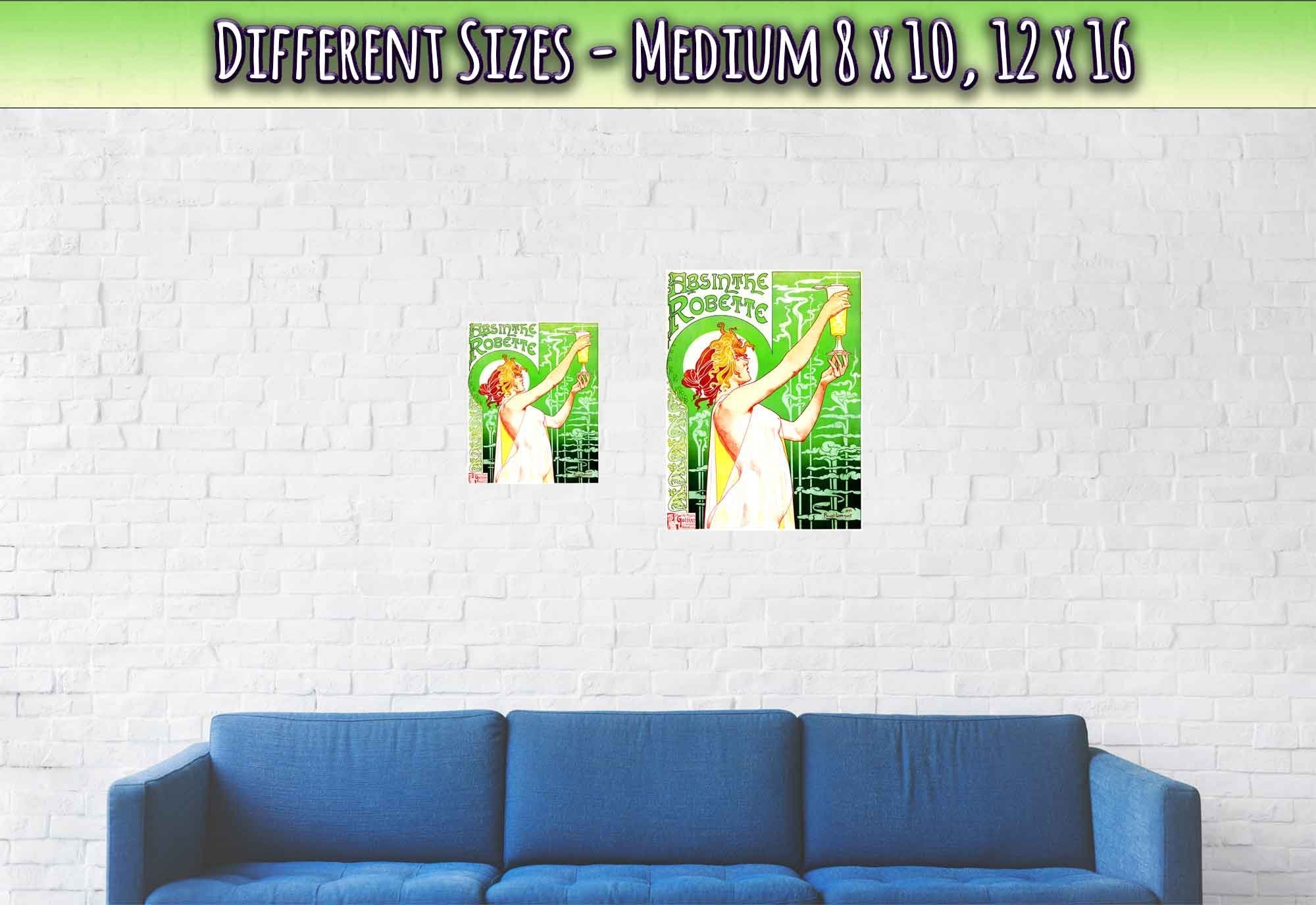 Absinthe Poster - Absinthe Ban - Absinthe Robette Poster Print 1896 - WallArtPrints4U