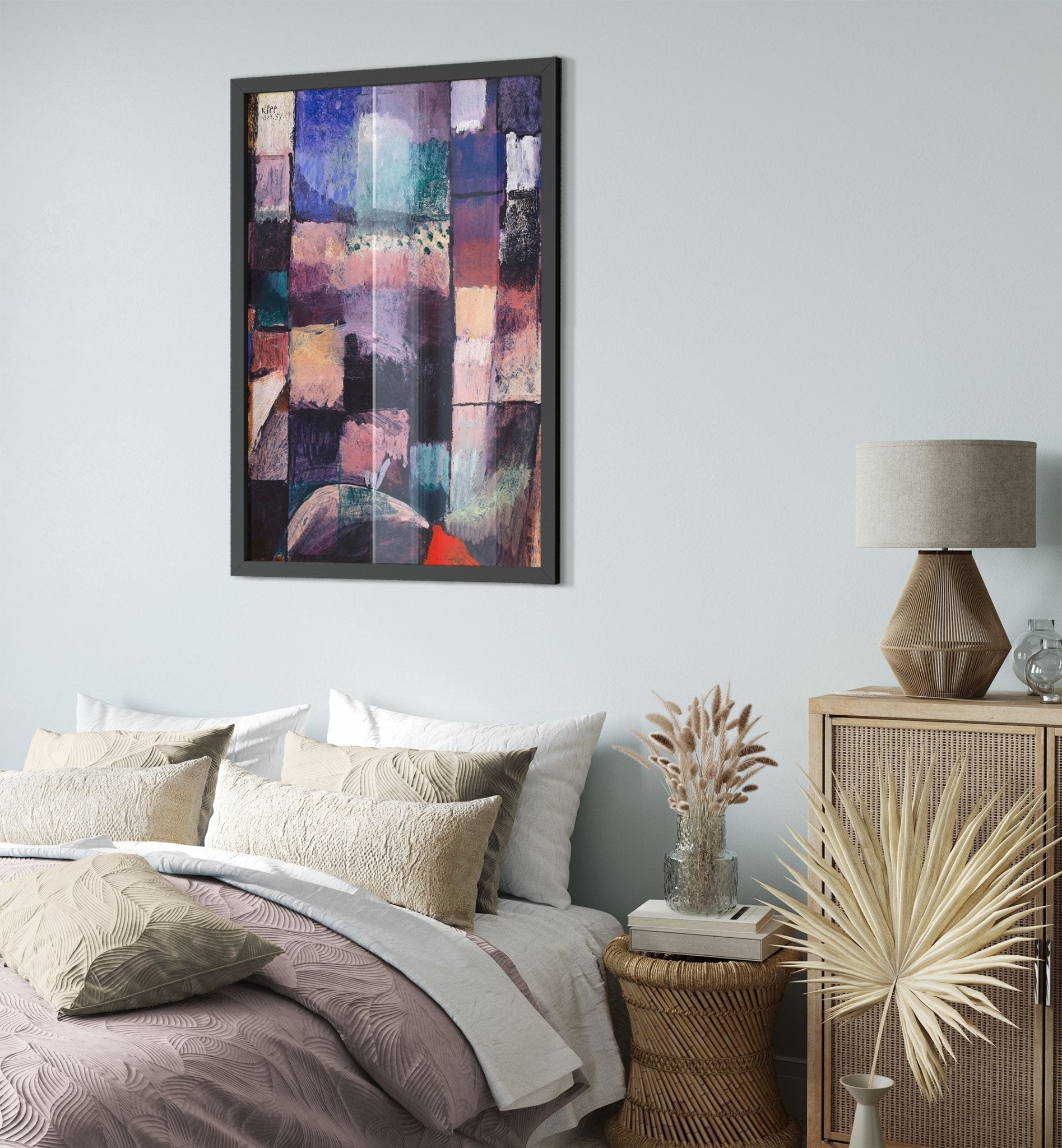 Abstract Art Framed Print, Paul Klee Framed About A Motif From Hammermet 1914 Vintage Framed - WallArtPrints4U