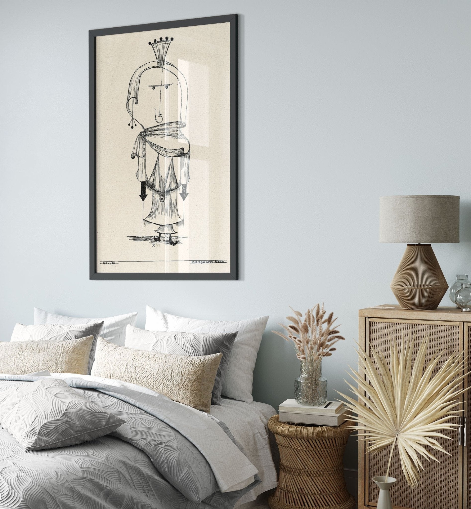 Abstract Witch Framed Print, Paul Klee Witch Comb Framed, Paul Klee Frameds Abstract Witch Art - WallArtPrints4U