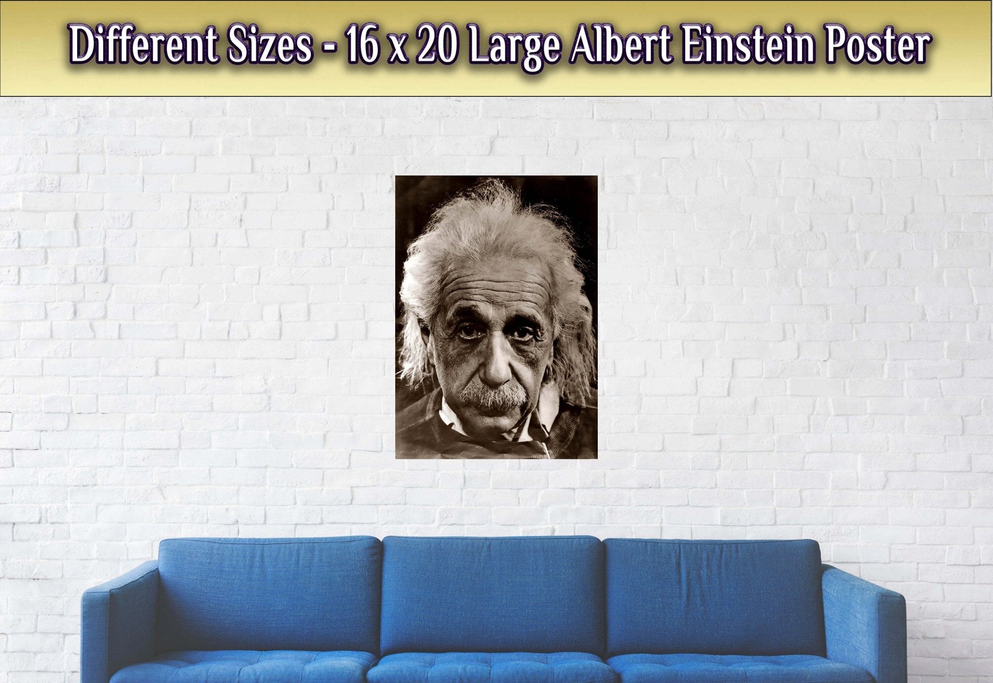 Albert Einstein Poster, Relativity Father Of Physics, Vintage Photo - Iconic Albert Einstein Print - WallArtPrints4U