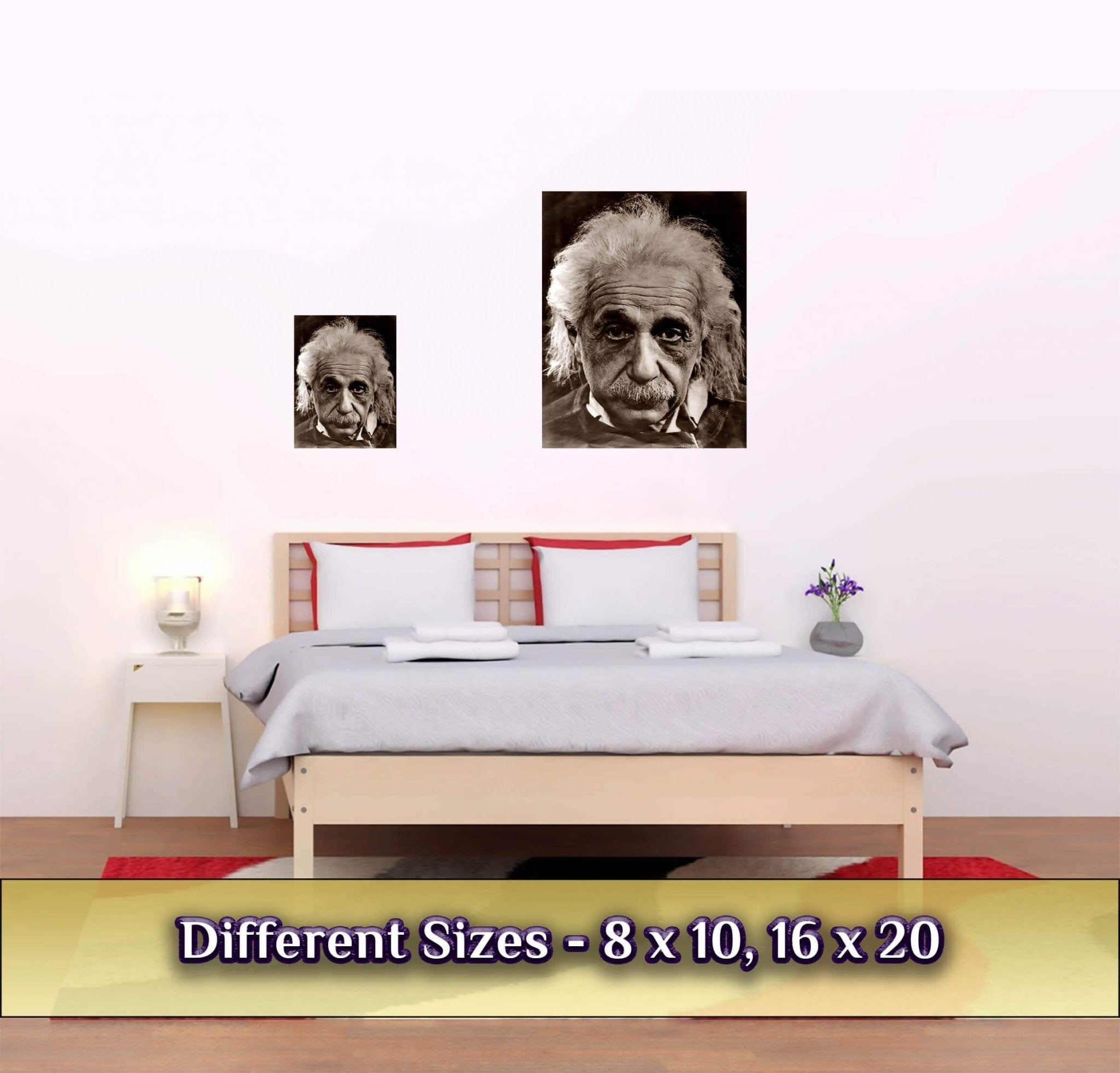 Albert Einstein Poster, Relativity Father Of Physics, Vintage Photo - Iconic Albert Einstein Print - WallArtPrints4U