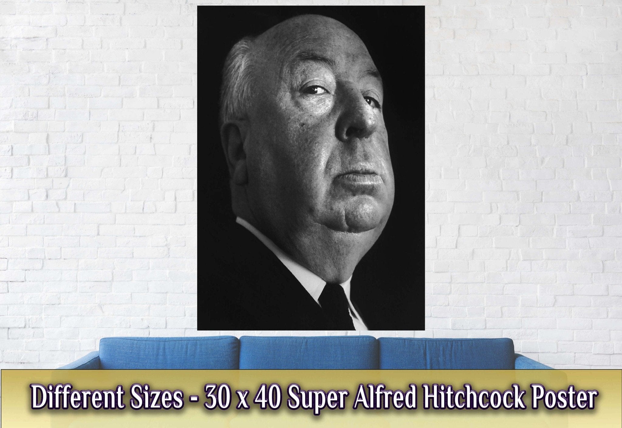 Alfred Hitchcock Poster, Master Of Suspense, Vintage Photo, Alfred Hitchcock Print - Legend Of Hollywood - WallArtPrints4U