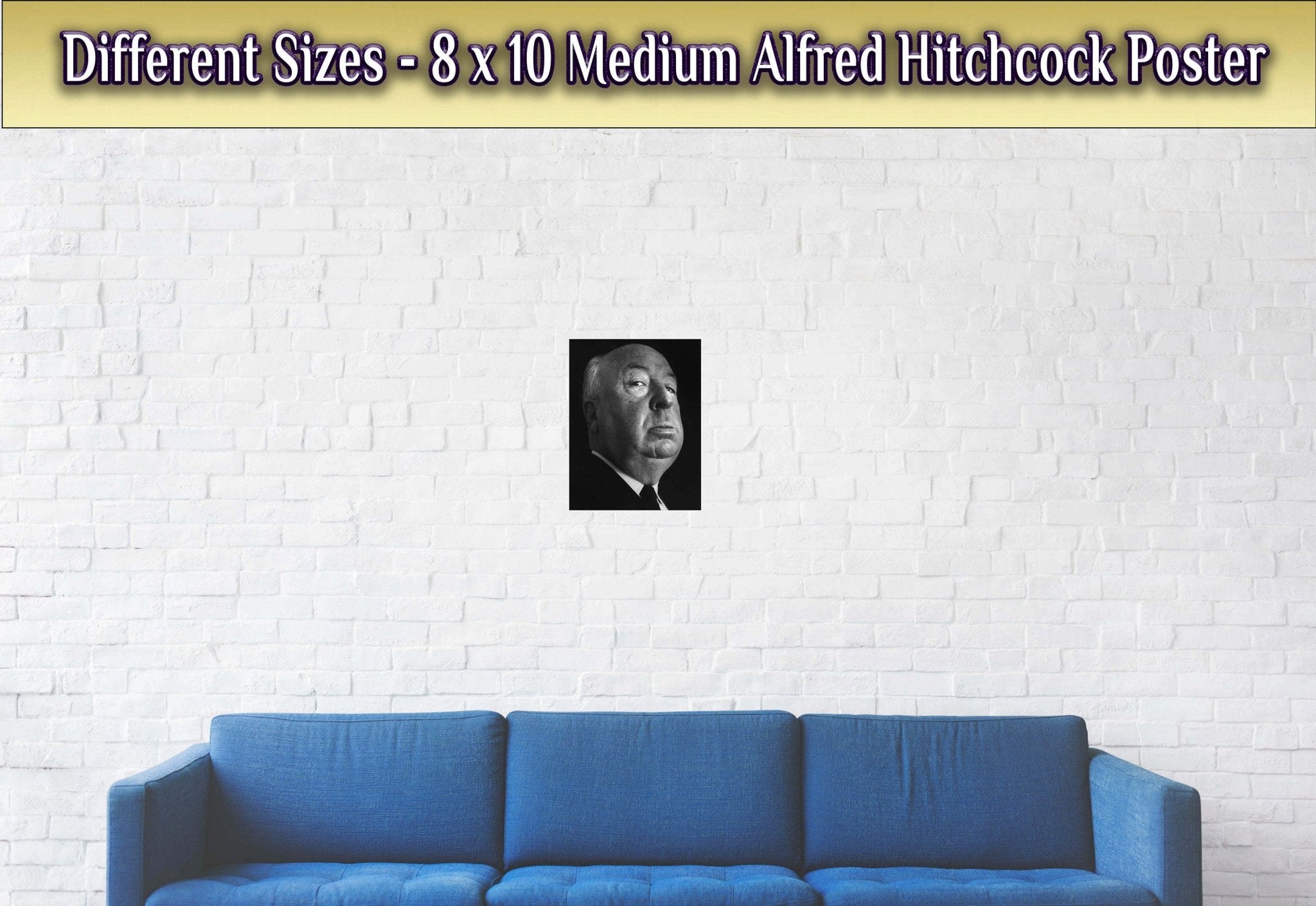 Alfred Hitchcock Poster, Master Of Suspense, Vintage Photo, Alfred Hitchcock Print - Legend Of Hollywood - WallArtPrints4U