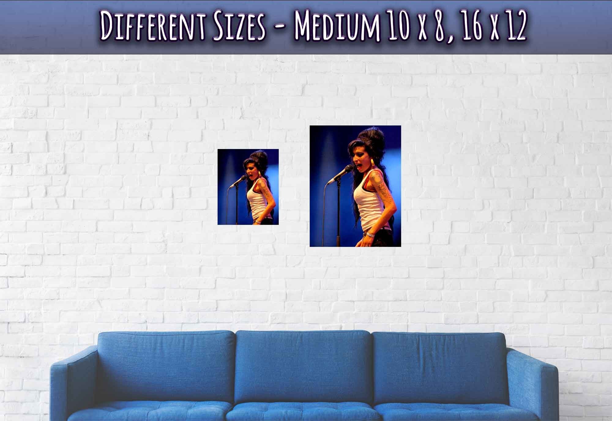 Amy Winehouse Poster, Music Festival 2007, Photo Portrait - Amy Winehouse Print - WallArtPrints4U