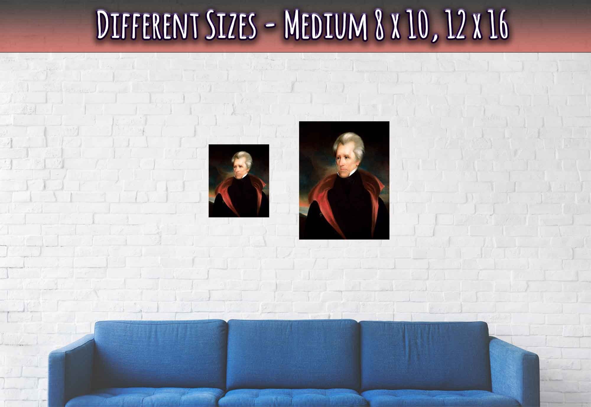 Andrew Jackson Poster, 7th President Of Usa, Vintage Portrait - Andrew Jackson Print - WallArtPrints4U