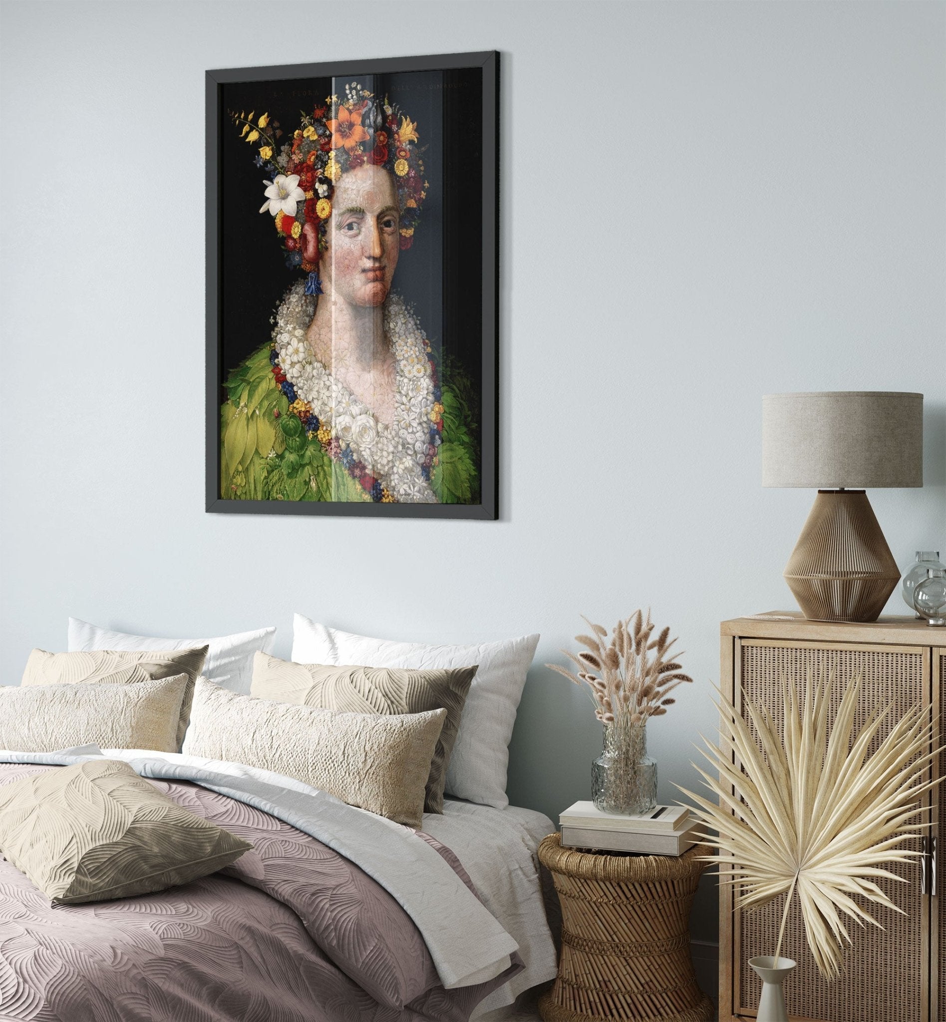 Arcimboldo Flora Framed Print - Giuseppe Arcimboldo Flora Framed - WallArtPrints4U