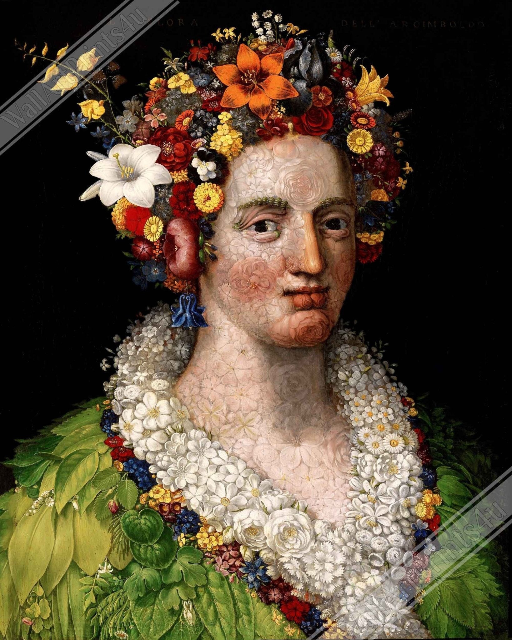 Arcimboldo Flora Poster - Giuseppe Arcimboldo Flora Poster Print - WallArtPrints4U