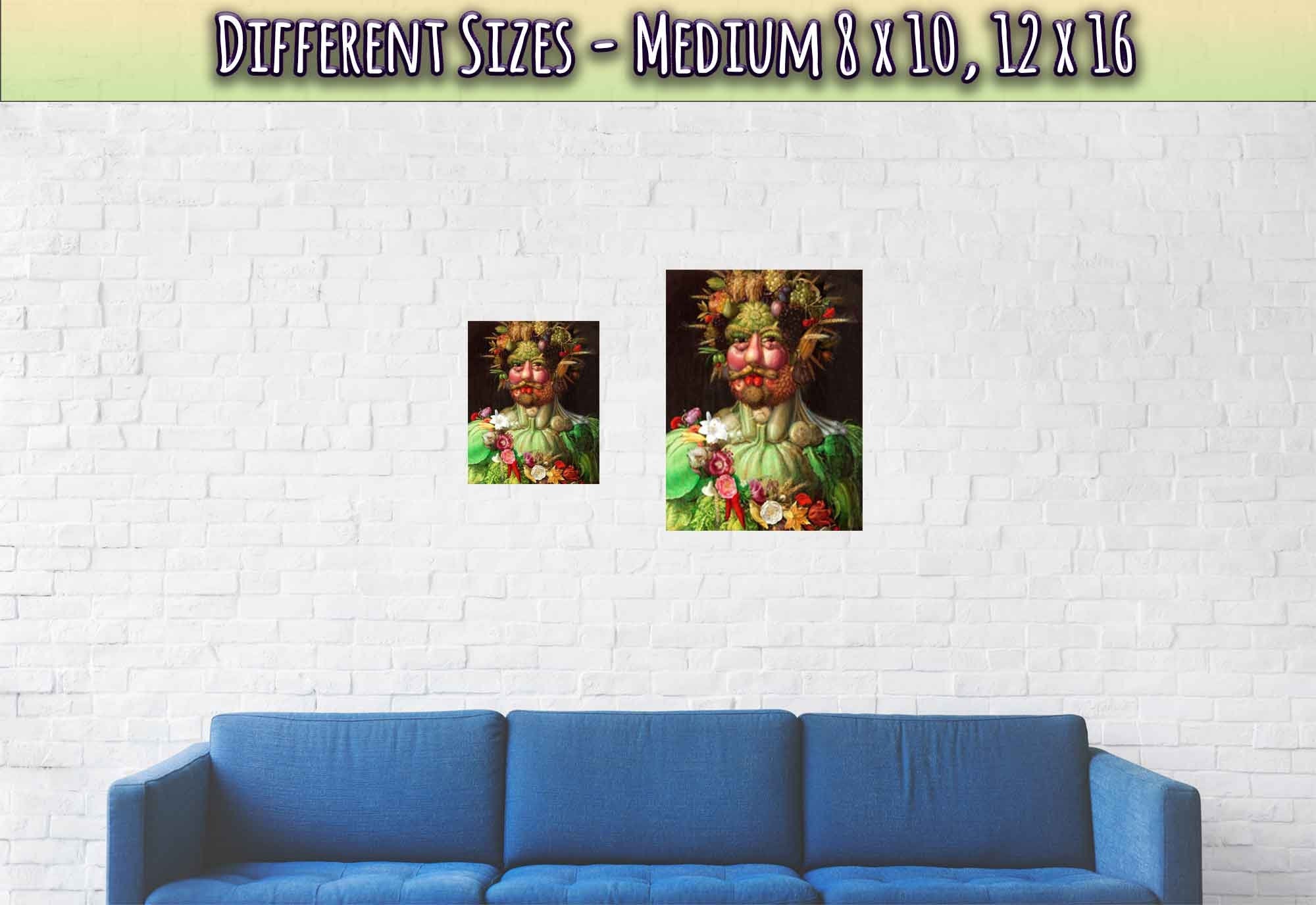 Arcimboldo Print Vertumus Rudolf 2nd, Giuseppe Arcimboldo Vegetable Fruit Face Poster Print - WallArtPrints4U