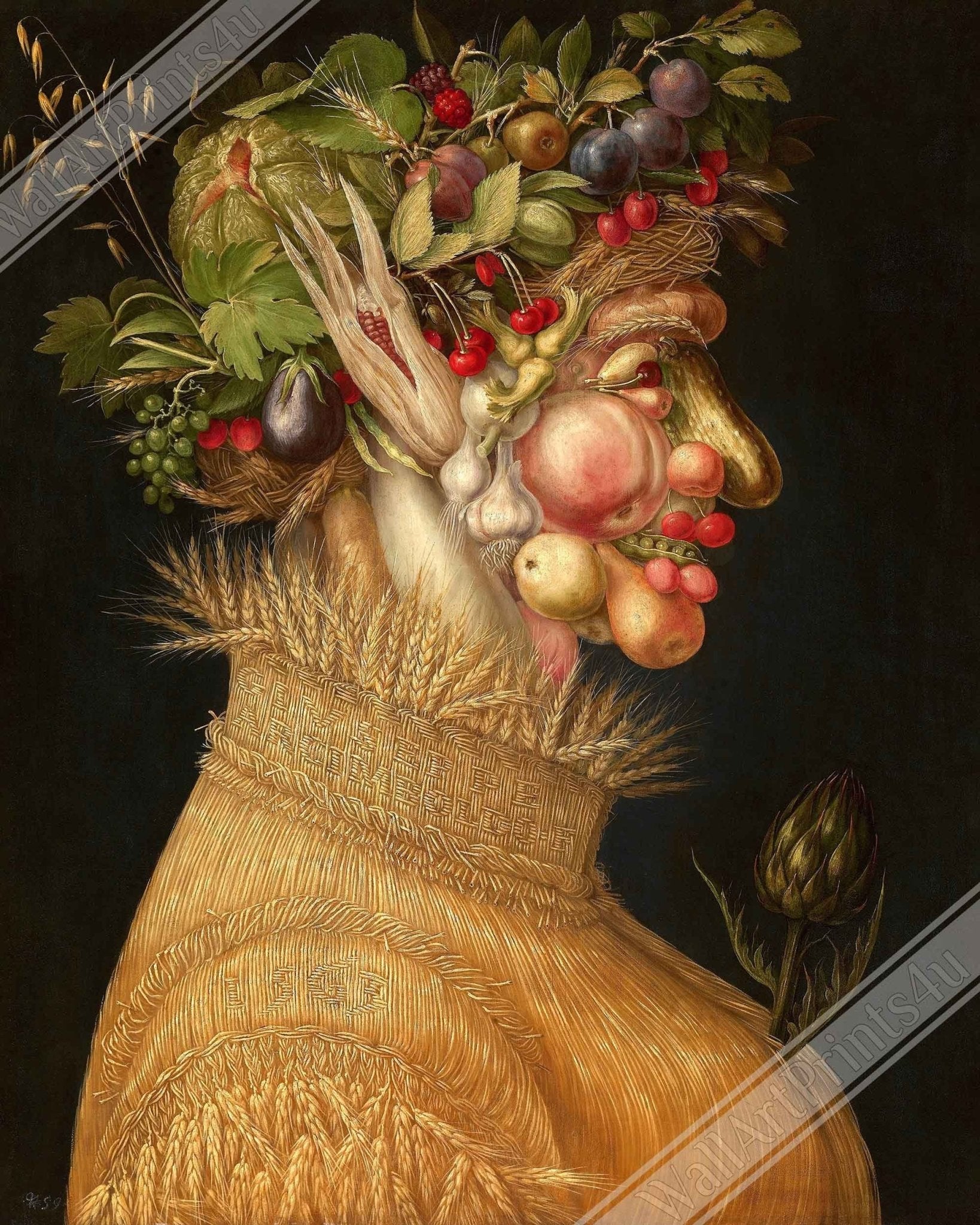 Arcimboldo Summer Season Canvas Print - Giuseppe Arcimboldo Summer Canvas Four Seasons - WallArtPrints4U