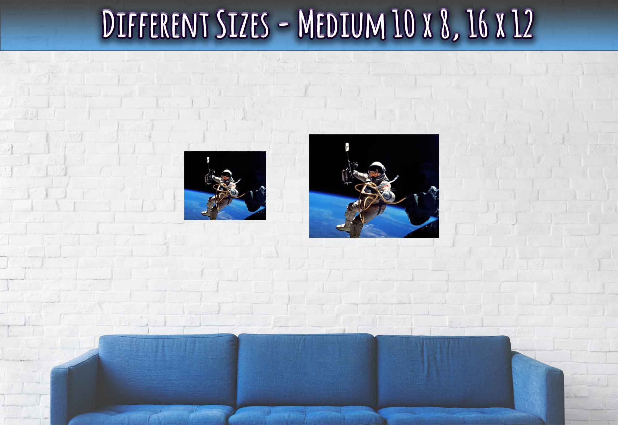 Astronaut Poster - Vintage Astronaut Americas First Space Walk - WallArtPrints4U