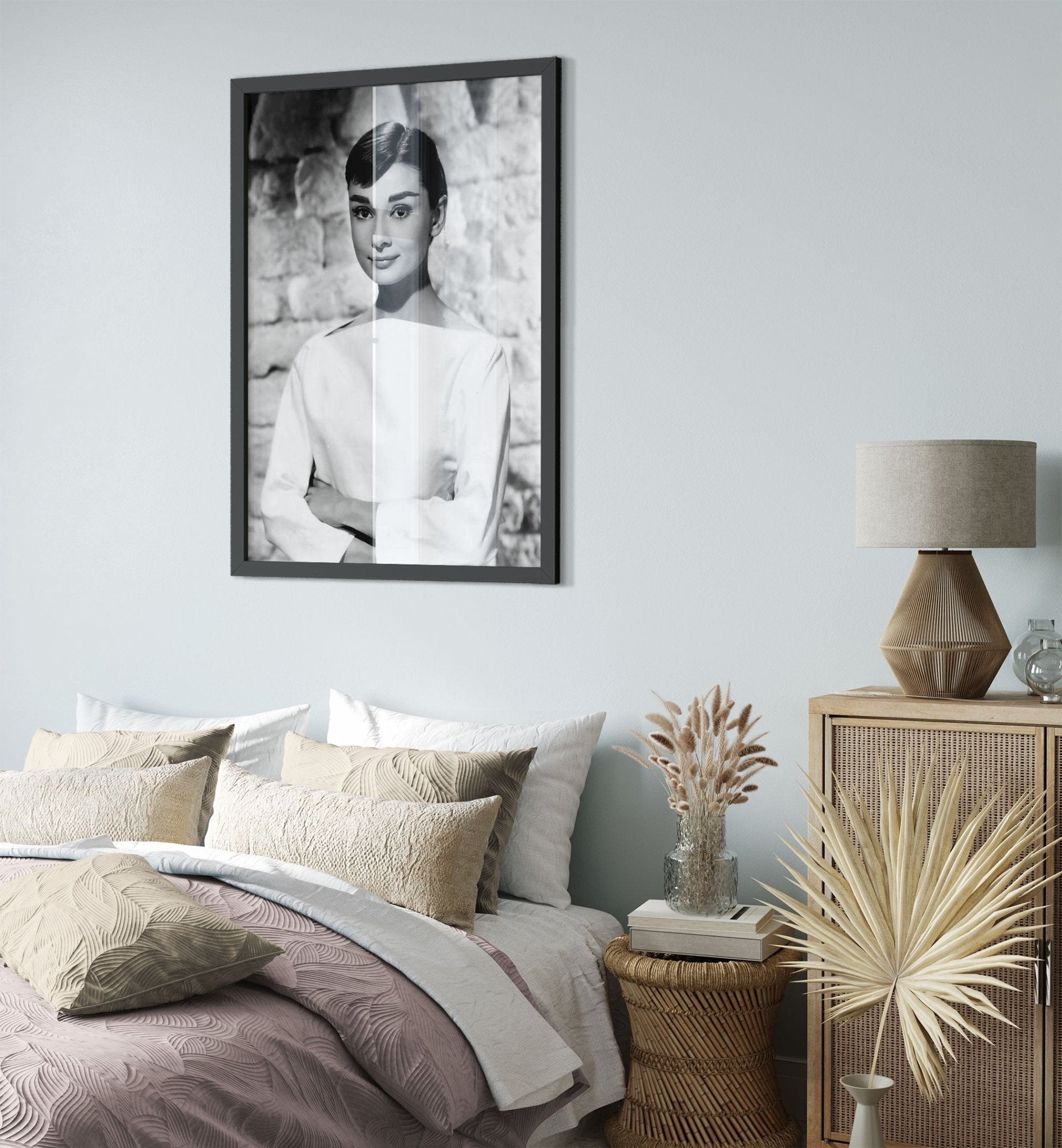 Audrey Hepburn Framed Print, Photo Framed From 1956 - WallArtPrints4U
