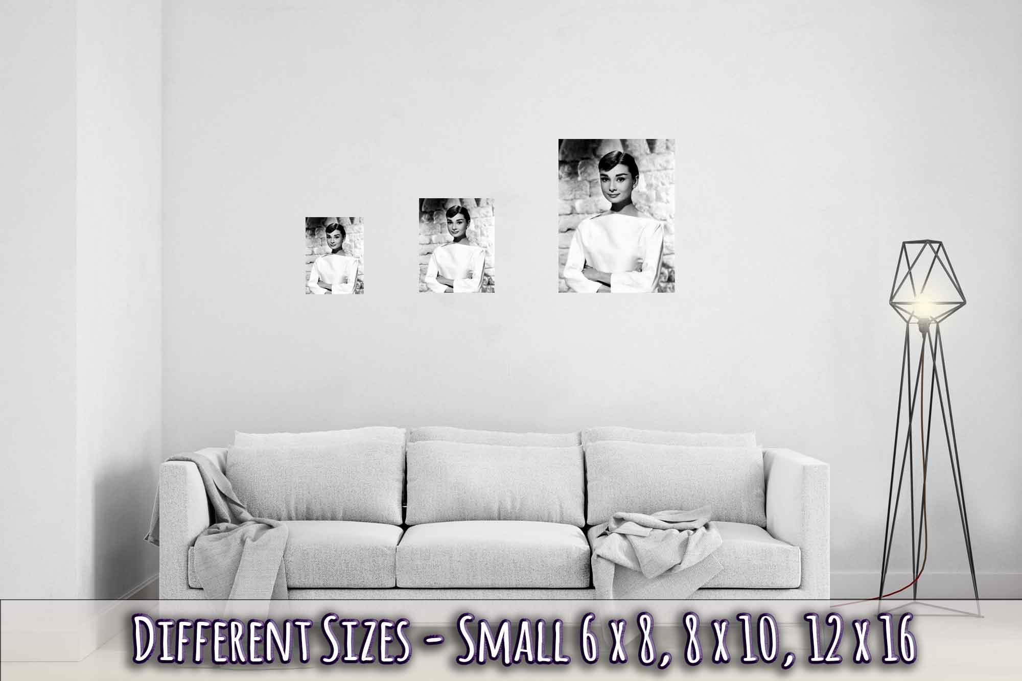 Audrey Hepburn Poster, Photo Print From 1956 - WallArtPrints4U
