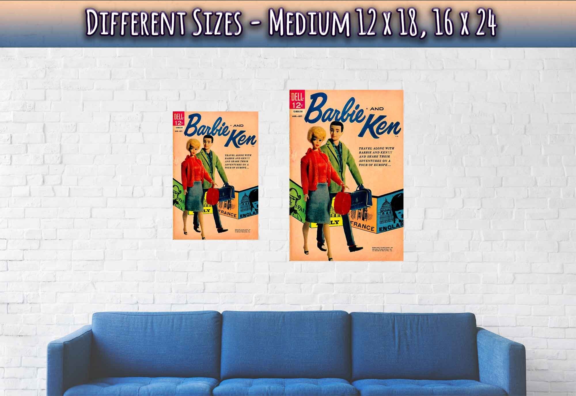 Barbie And Ken Poster - Travel Poster Tour Of Europe - Barbie & Ken Print Poster 1962 - WallArtPrints4U