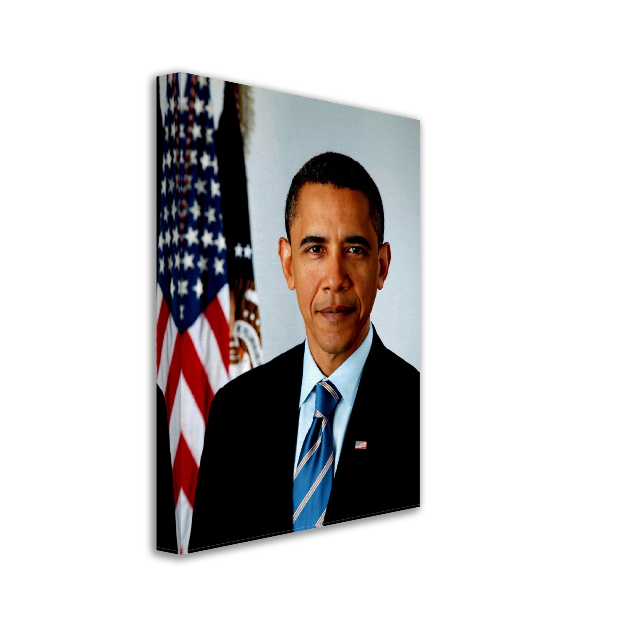 Barrack Obama Canvas, 44th President Of These United States, Vintage Photo Portrait - Barrack Obama Canvas Print - WallArtPrints4U