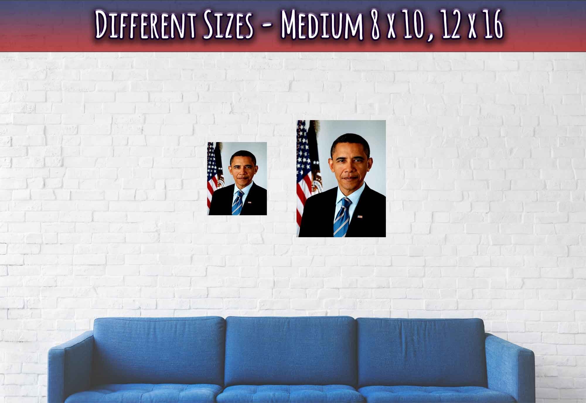 Barrack Obama Poster, 44th President Of These United States, Vintage Photo Portrait - Barrack Obama Print - WallArtPrints4U