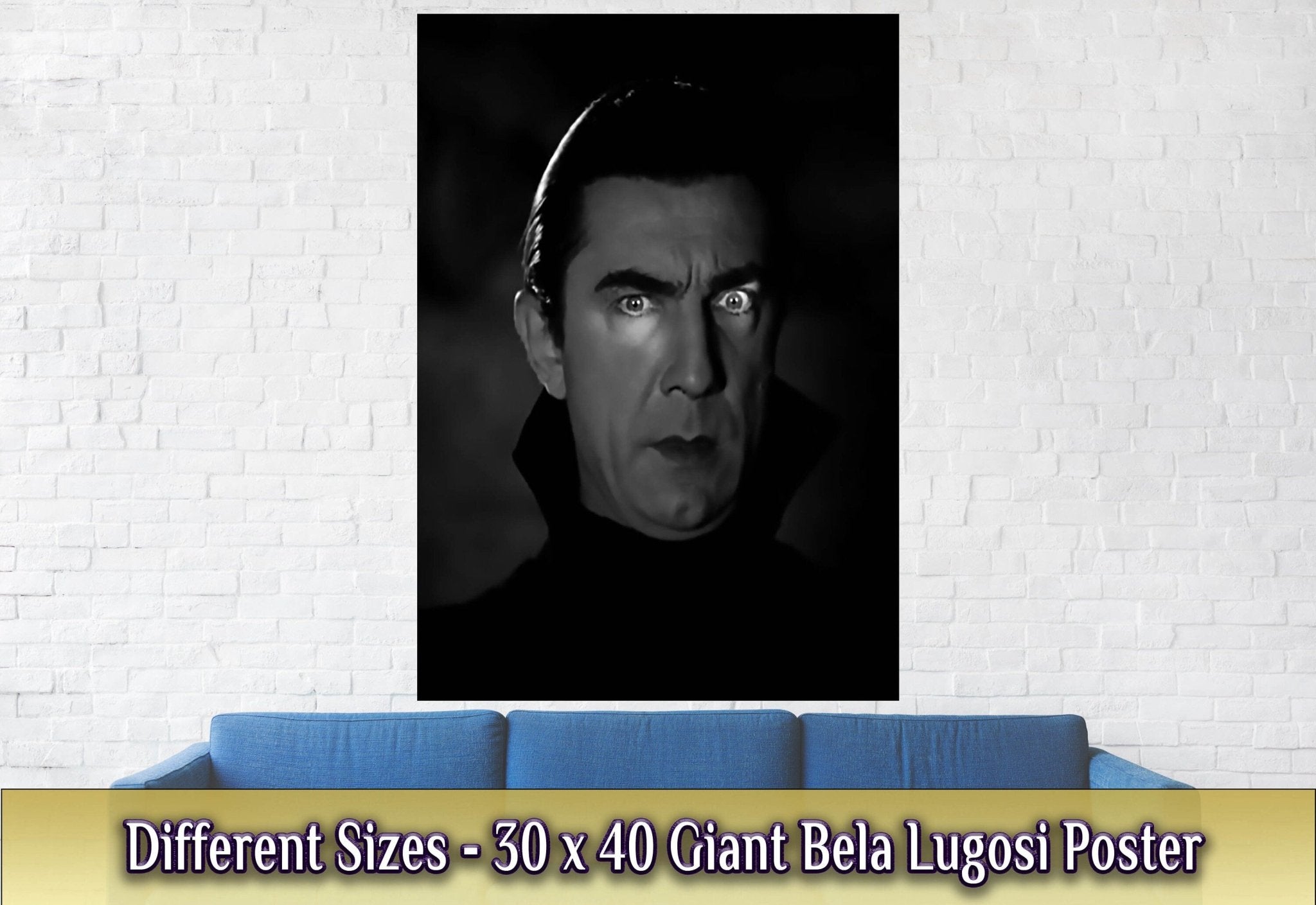 Bela Lugosi Dracula Poster, Original Dracula Hypnotic Eyes, Vintage Photo, Bela Lugosi Print, Silver Screen - WallArtPrints4U