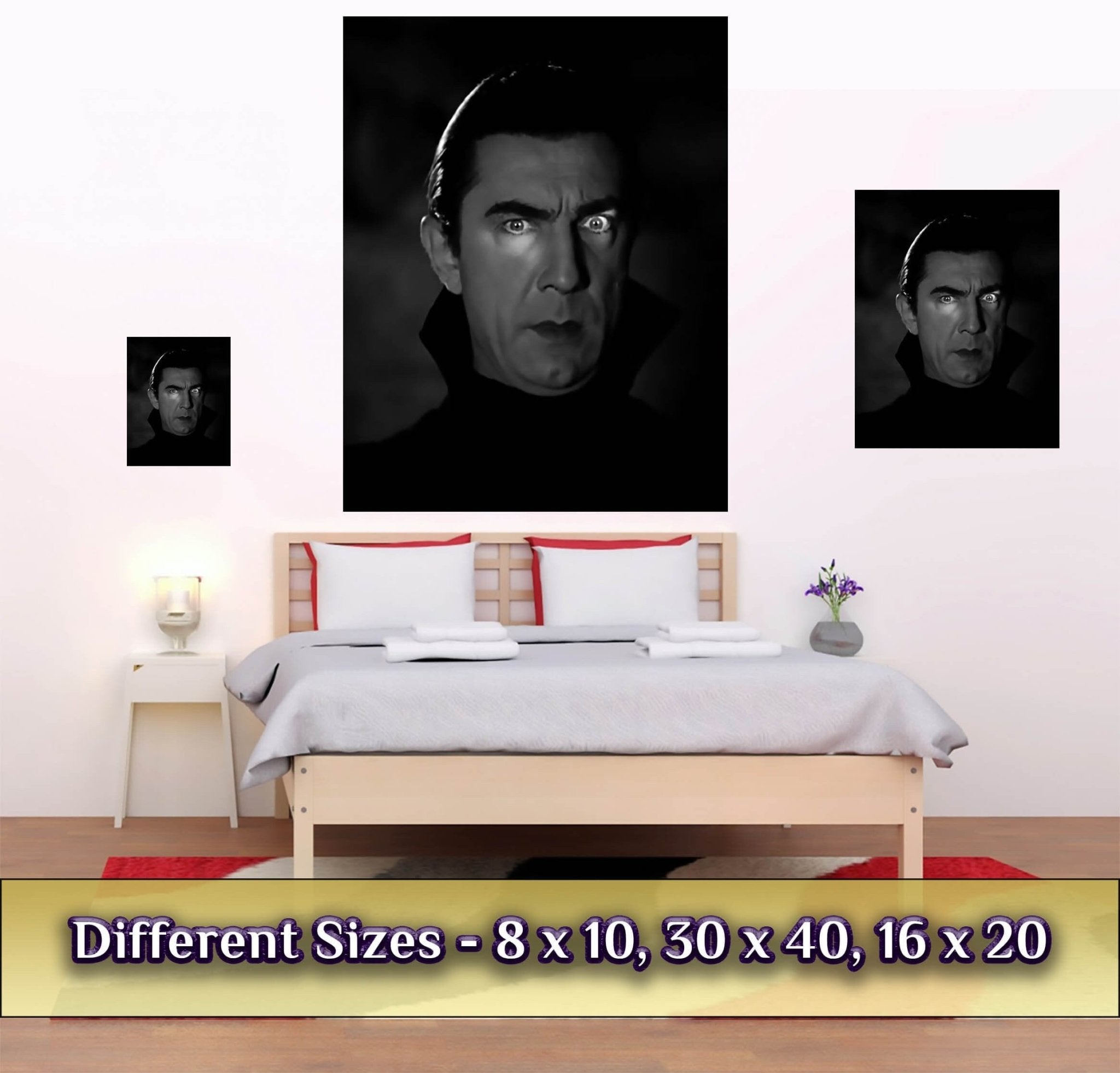 Bela Lugosi Dracula Poster, Original Dracula Hypnotic Eyes, Vintage Photo, Bela Lugosi Print, Silver Screen - WallArtPrints4U