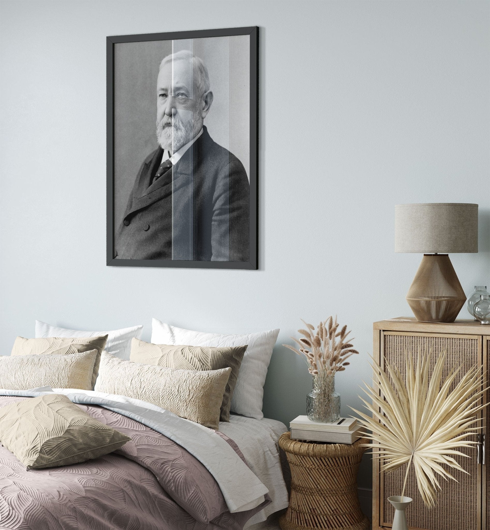 Benjamin Harrison Framed, 23rd President Of Usa, Vintage Photo Portrait - Benjamin Harrison Framed Print - WallArtPrints4U