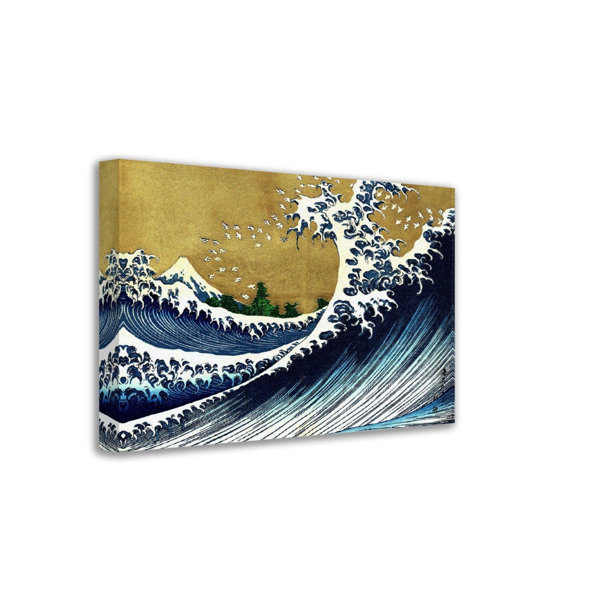 Big Wave Hokusai Canvas, Katsushika Hokusai 1833 - Big Wave 100 Views Of Fuji Canvas Print - WallArtPrints4U