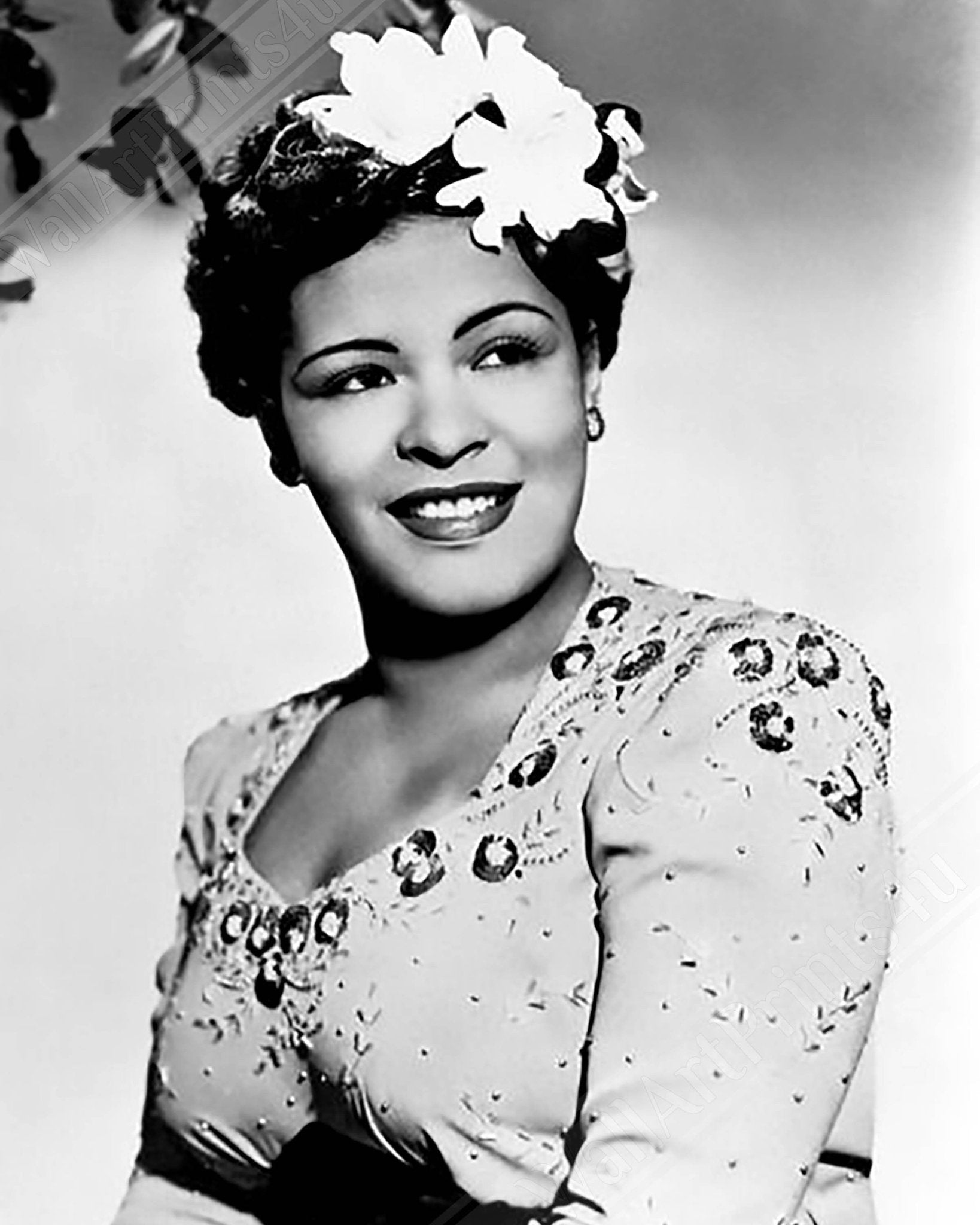 Billie Holiday Canvas, Lady Day Soul Singer, Vintage Billie Holiday Canvas Print - Legend Of Soul Music - WallArtPrints4U