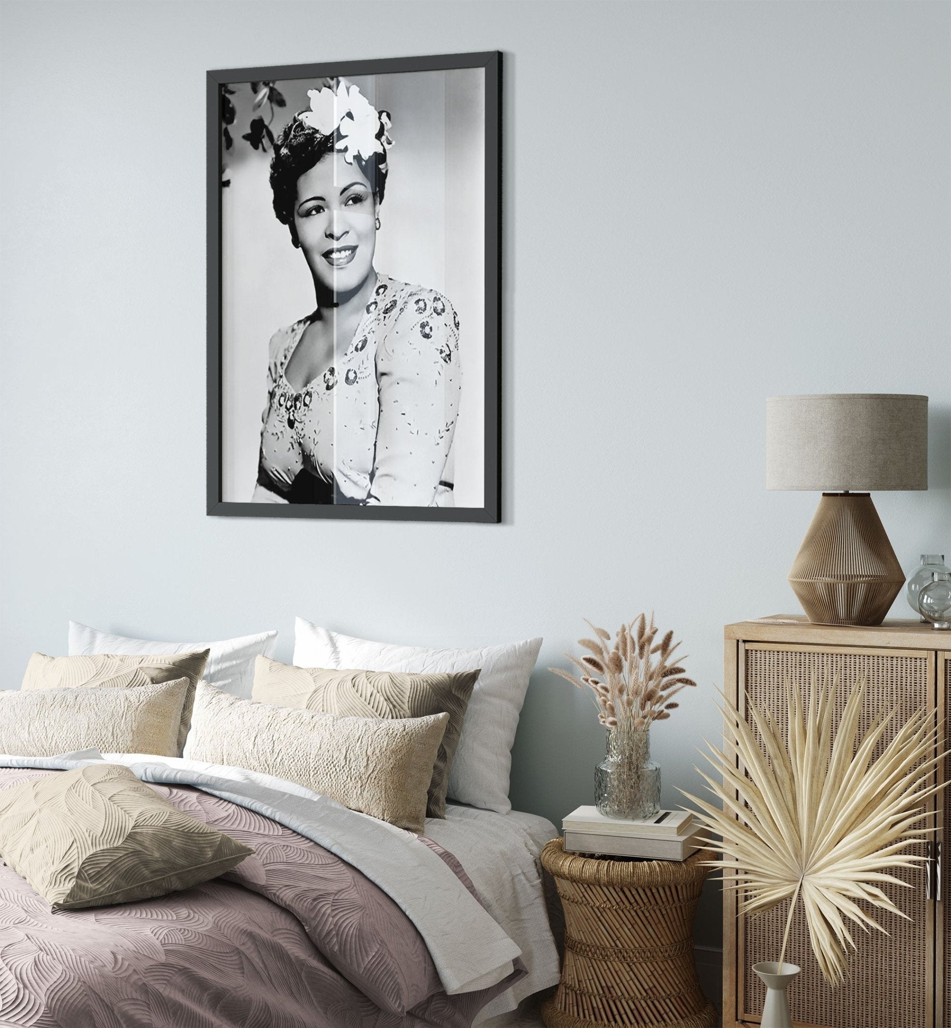 Billie Holiday Framed, Lady Day Soul Singer, Vintage Billie Holiday Framed Print - Legend Of Soul Music UK, EU USA Domestic Shipping - WallArtPrints4U