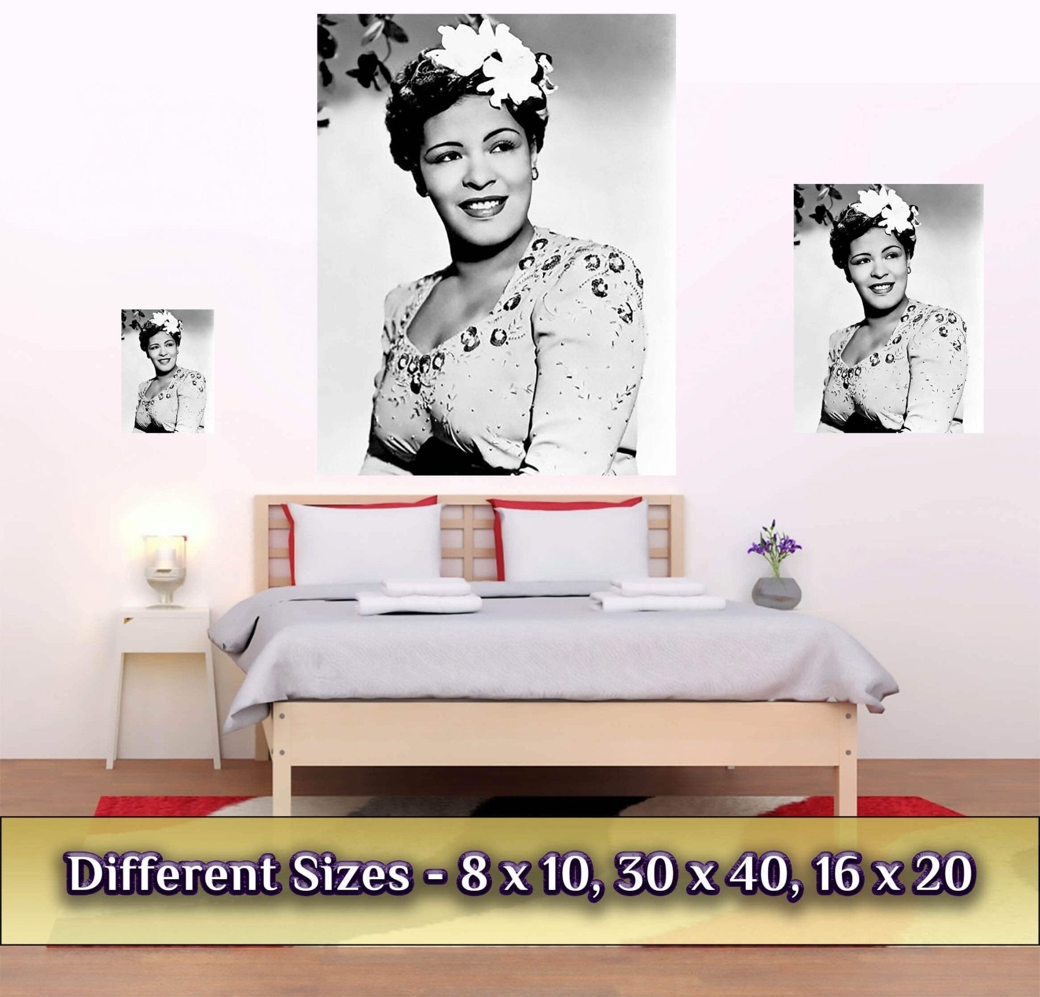 Billie Holiday Poster, Lady Day Soul Singer, Vintage Billie Holiday Print - Legend Of Soul Music - WallArtPrints4U