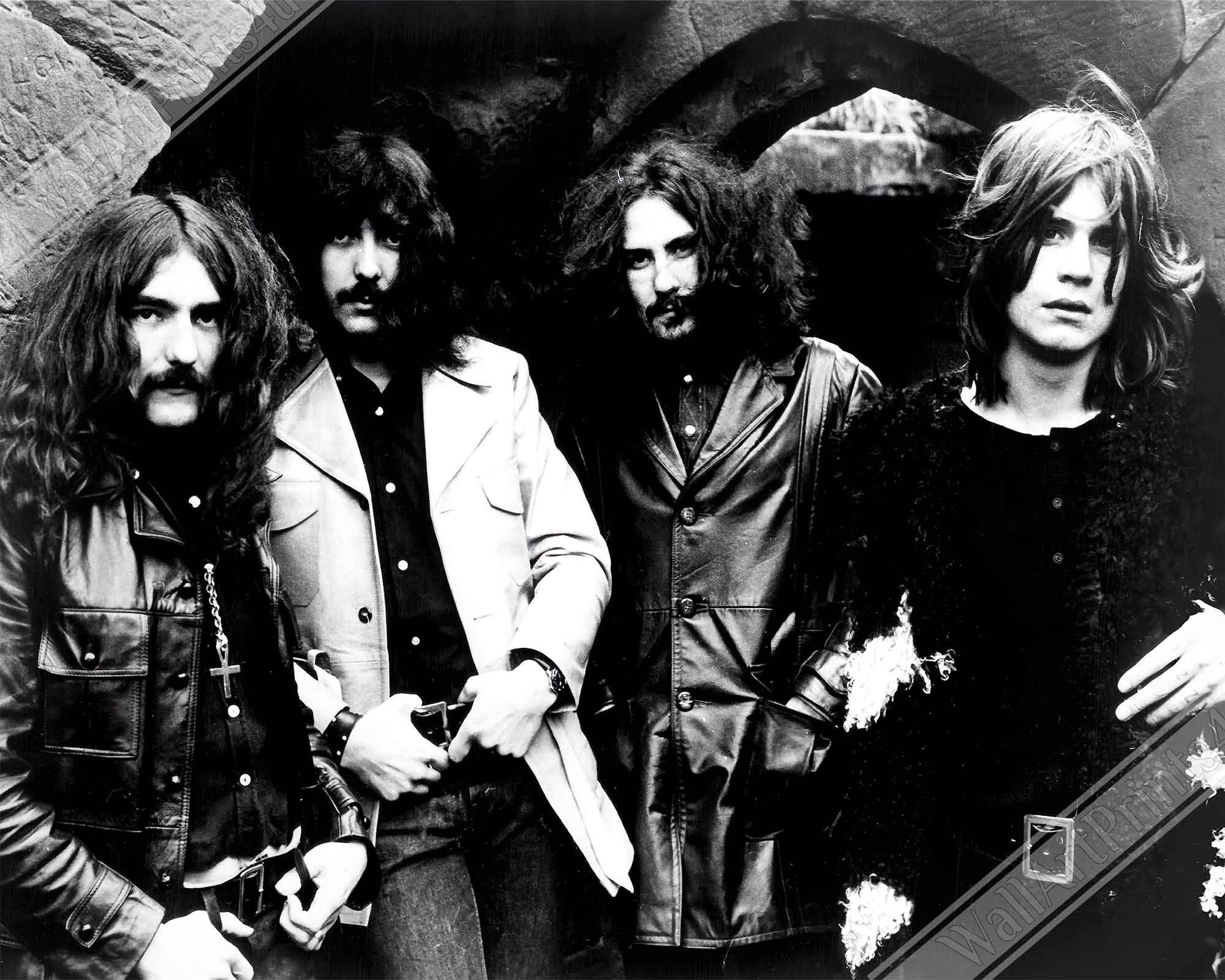 Black Sabbath Poster, Ozzy Osbourne, Vintage Photo Portrait - Black Sabbath Print - WallArtPrints4U