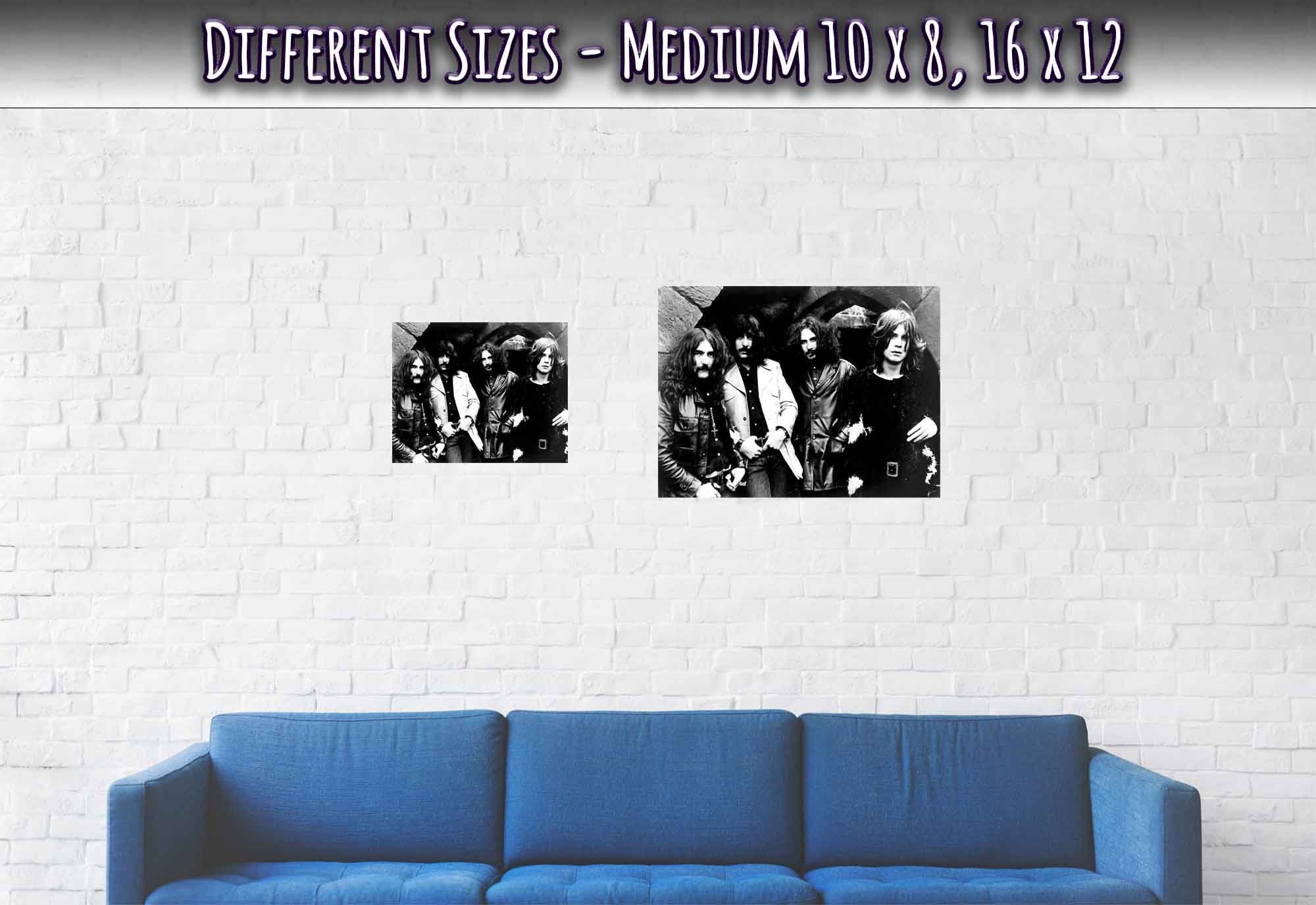 Black Sabbath Poster, Ozzy Osbourne, Vintage Photo Portrait - Black Sabbath Print - WallArtPrints4U