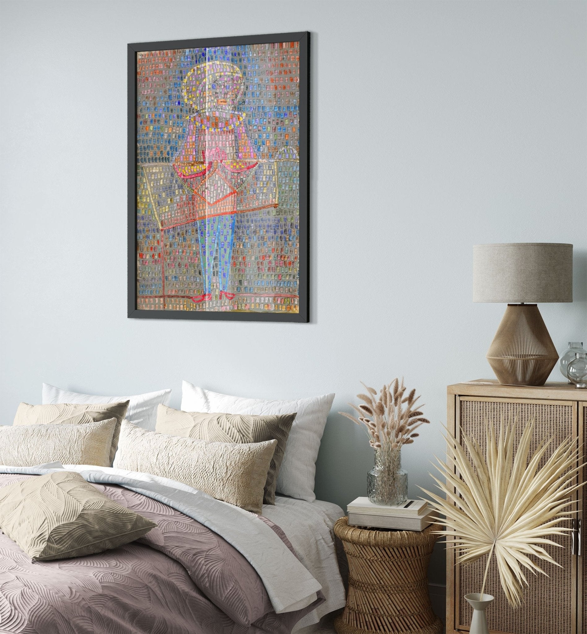 Boy In A Fancy Dress Framed Print, Paul Klee Framed Abstract Boy Fancy Dress Art - WallArtPrints4U