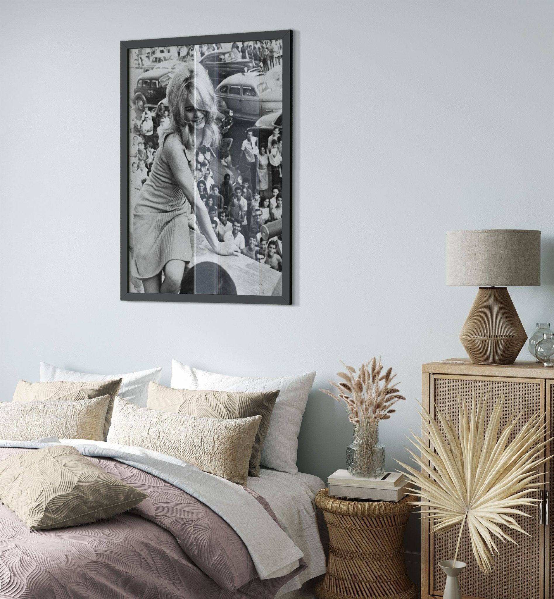 Brigitte Bardot Framed, Vintage Photo 1964 In Brazil - Brigitte Bardot Framed Print - Hollywood Silver Screen Star - WallArtPrints4U