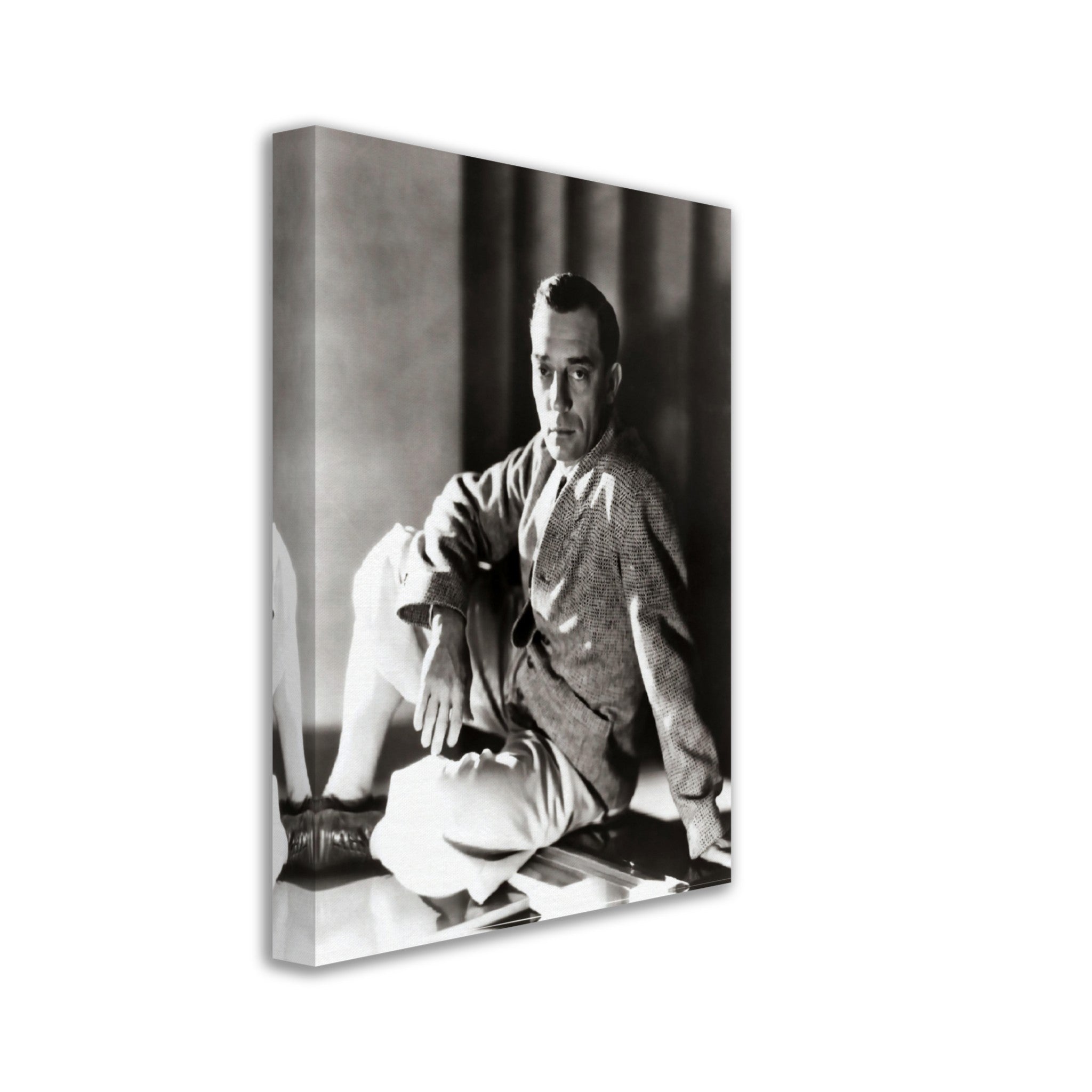 Buster Keaton Canvas, Great Stone Face, Vintage Photo, Buster Keaton Canvas Print, Silver Screen Silent Movie Star - WallArtPrints4U