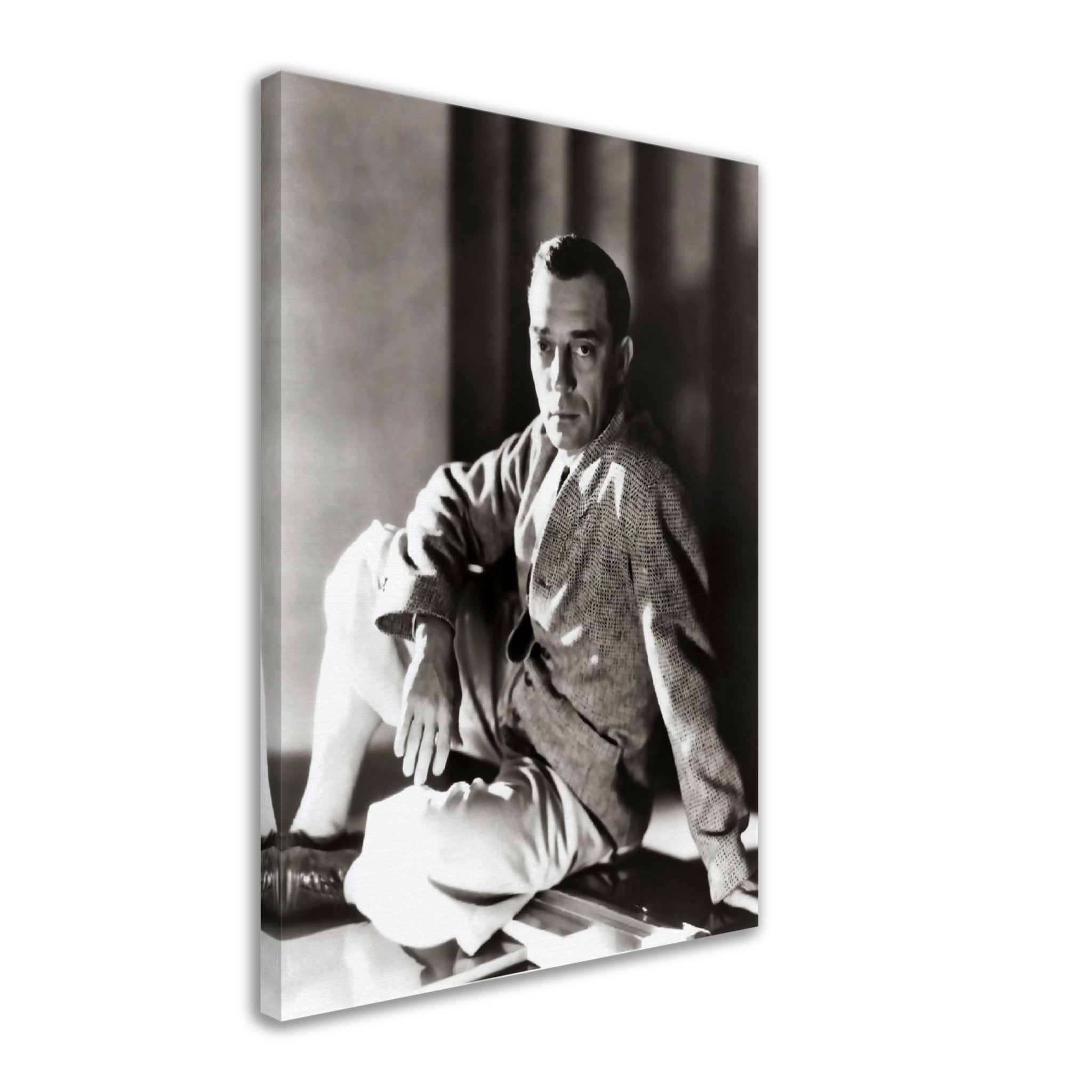 Buster Keaton Canvas, Great Stone Face, Vintage Photo, Buster Keaton Canvas Print, Silver Screen Silent Movie Star - WallArtPrints4U