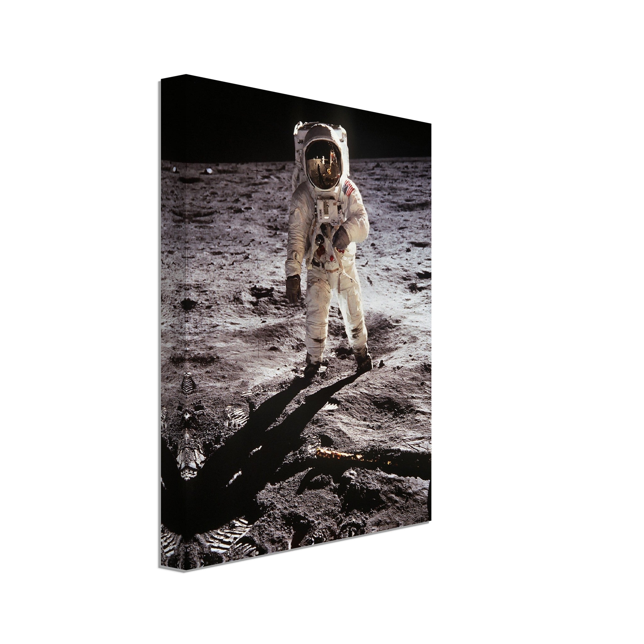 Buzz Aldrin Moon Landing Canvas, Famous Photo Canvas Print From 1969, Vintage Wall Art - Apollo 11 Moon Landing - WallArtPrints4U