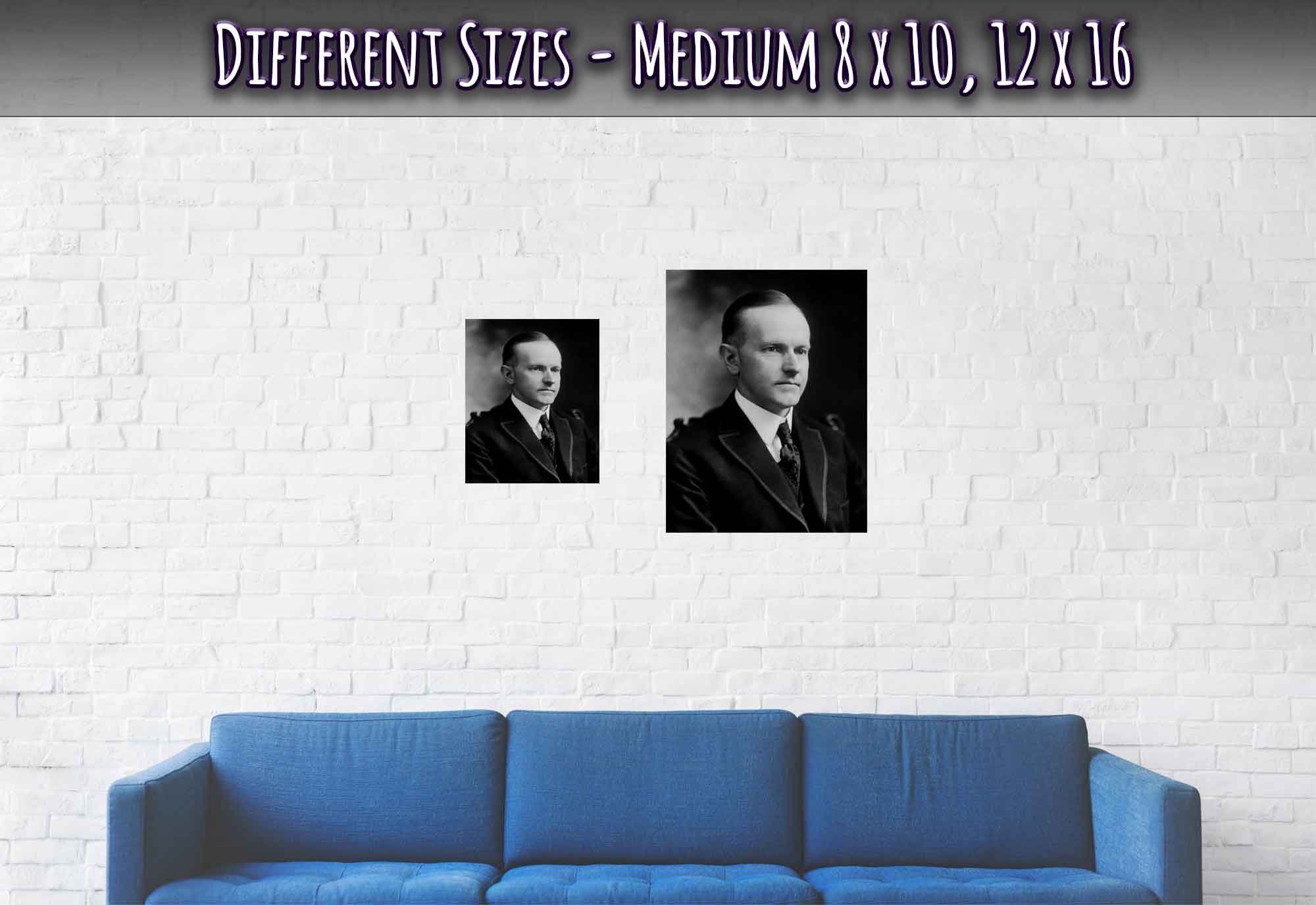 Calvin Coolidge Poster, 30th President Of These United States, Vintage Photo Portrait - Calvin Coolidge Print - WallArtPrints4U