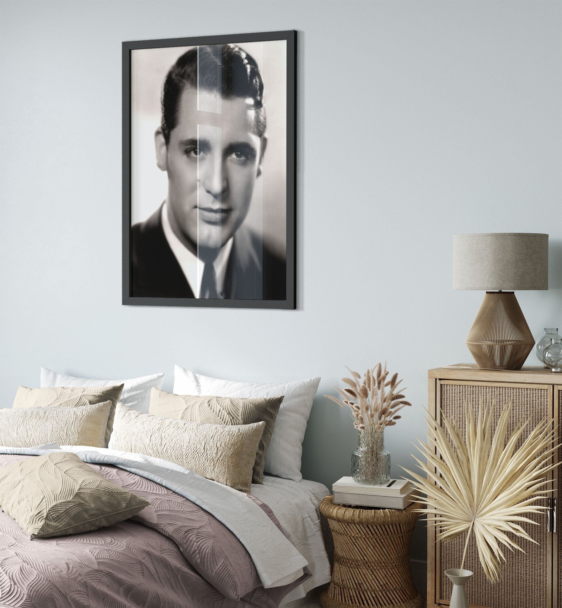 Cary Grant Framed, Young Chin Dimple, Vintage Photo, Cary Grant Framed Print, Silver Screen Star - WallArtPrints4U