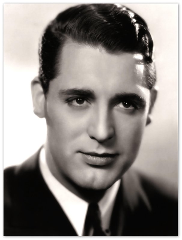 Cary Grant Poster, Young Chin Dimple, Vintage Photo, Cary Grant Print, Silver Screen Star - WallArtPrints4U