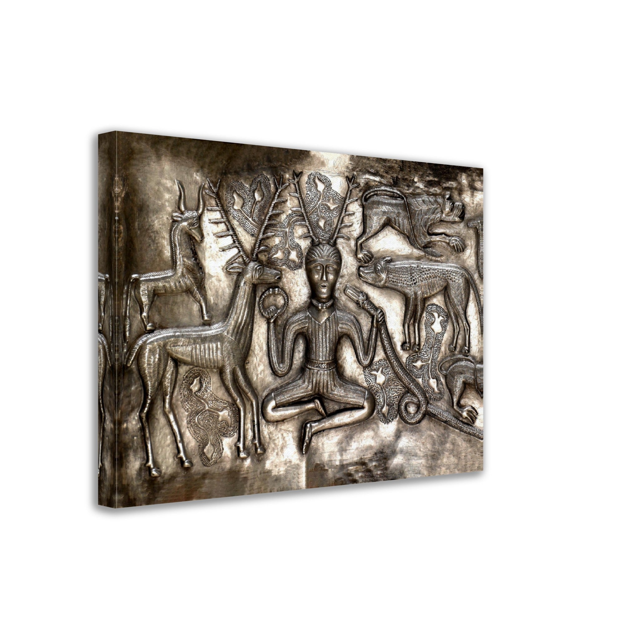 Cernunos Canvas, Horned God Canvas Print, Gundestrup Cauldron, 200 - 300 Bc - WallArtPrints4U