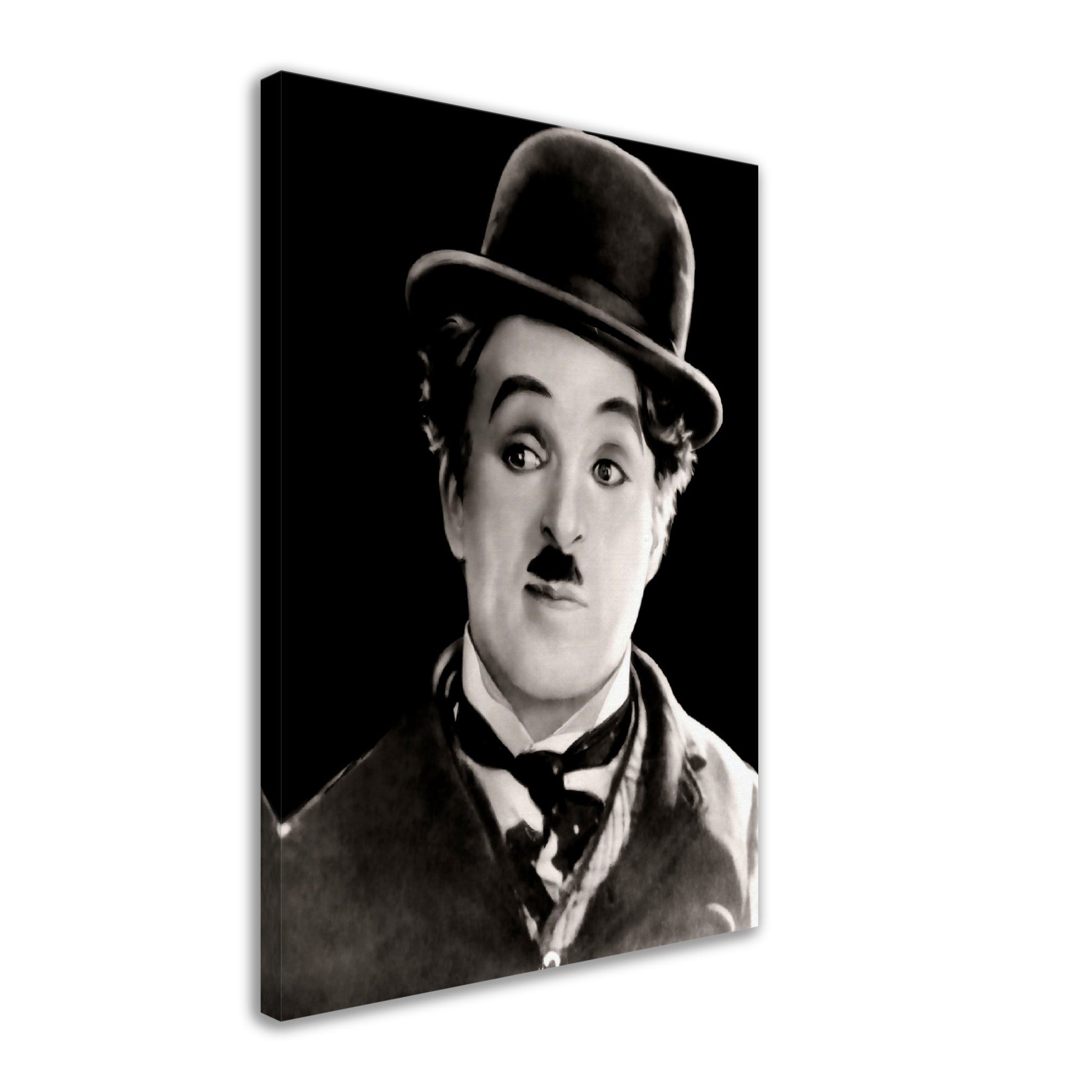 Charlie Chaplin Canvas, The Tramp, Vintage Photo, Charlie Chaplin Canvas Print - Hollywood Silent Silver Screen Star - WallArtPrints4U