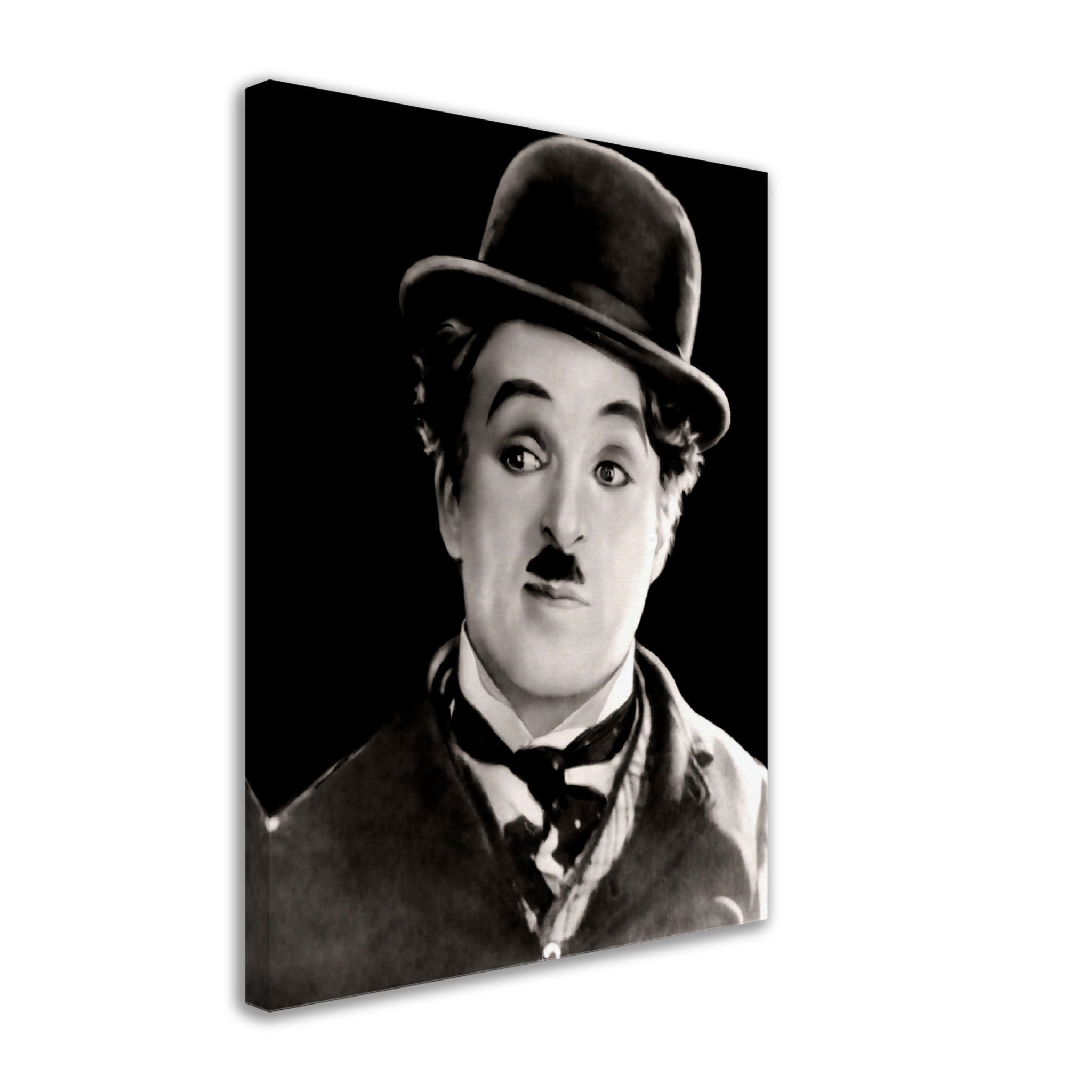 Charlie Chaplin Canvas, The Tramp, Vintage Photo, Charlie Chaplin Canvas Print - Hollywood Silent Silver Screen Star - WallArtPrints4U