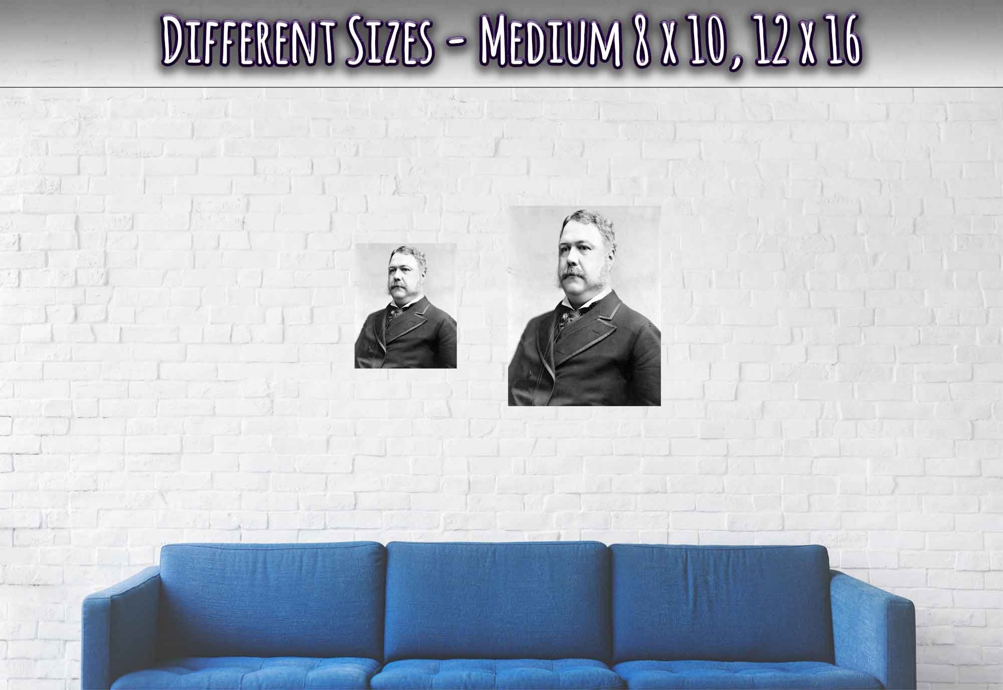 Chester Arthur Poster, 21st President Of Usa, Vintage Photo Portrait - Chester Arthur Print - WallArtPrints4U